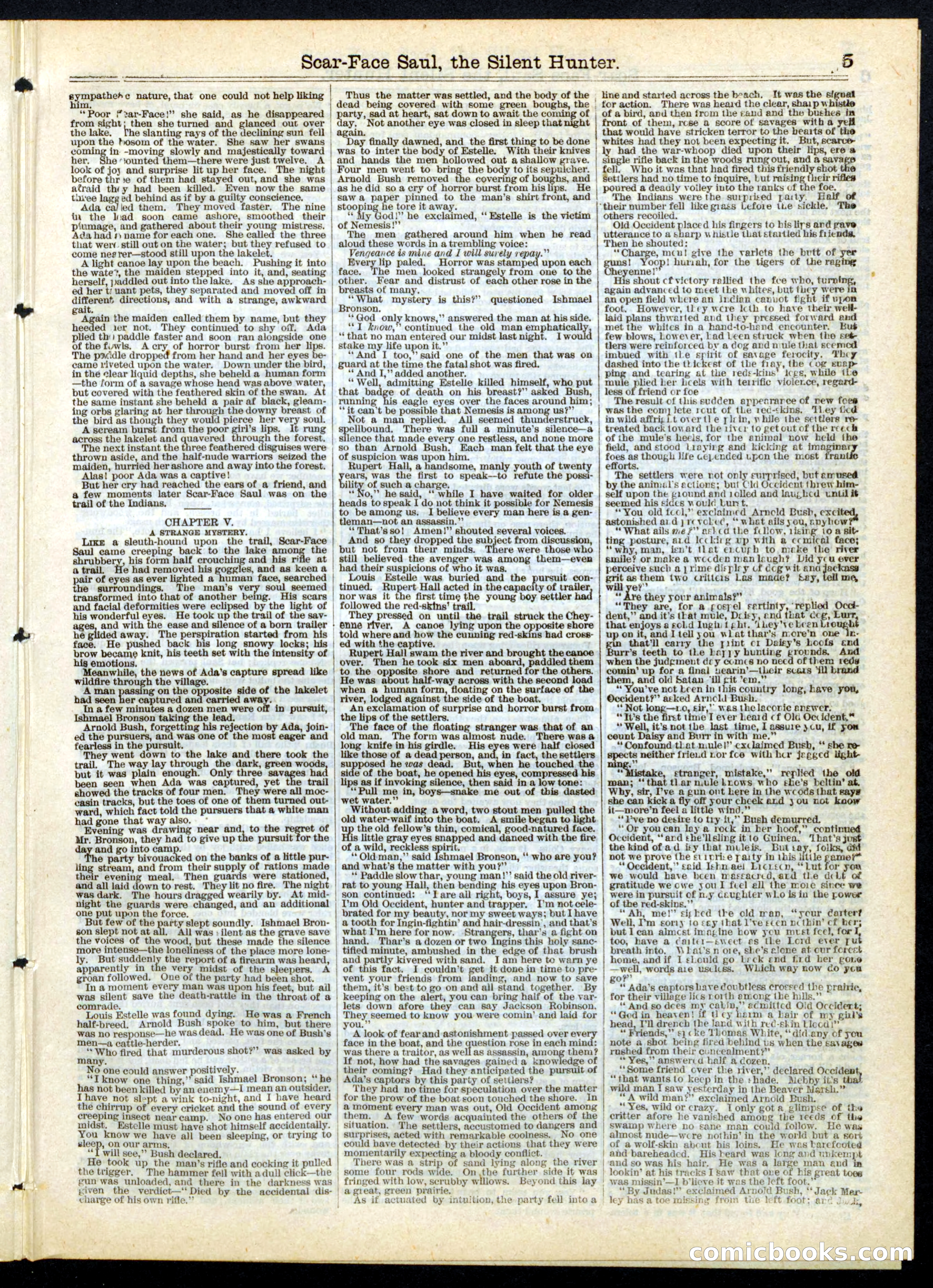 Beadle's Half Dime Library, No. 143 — page 5 of 16