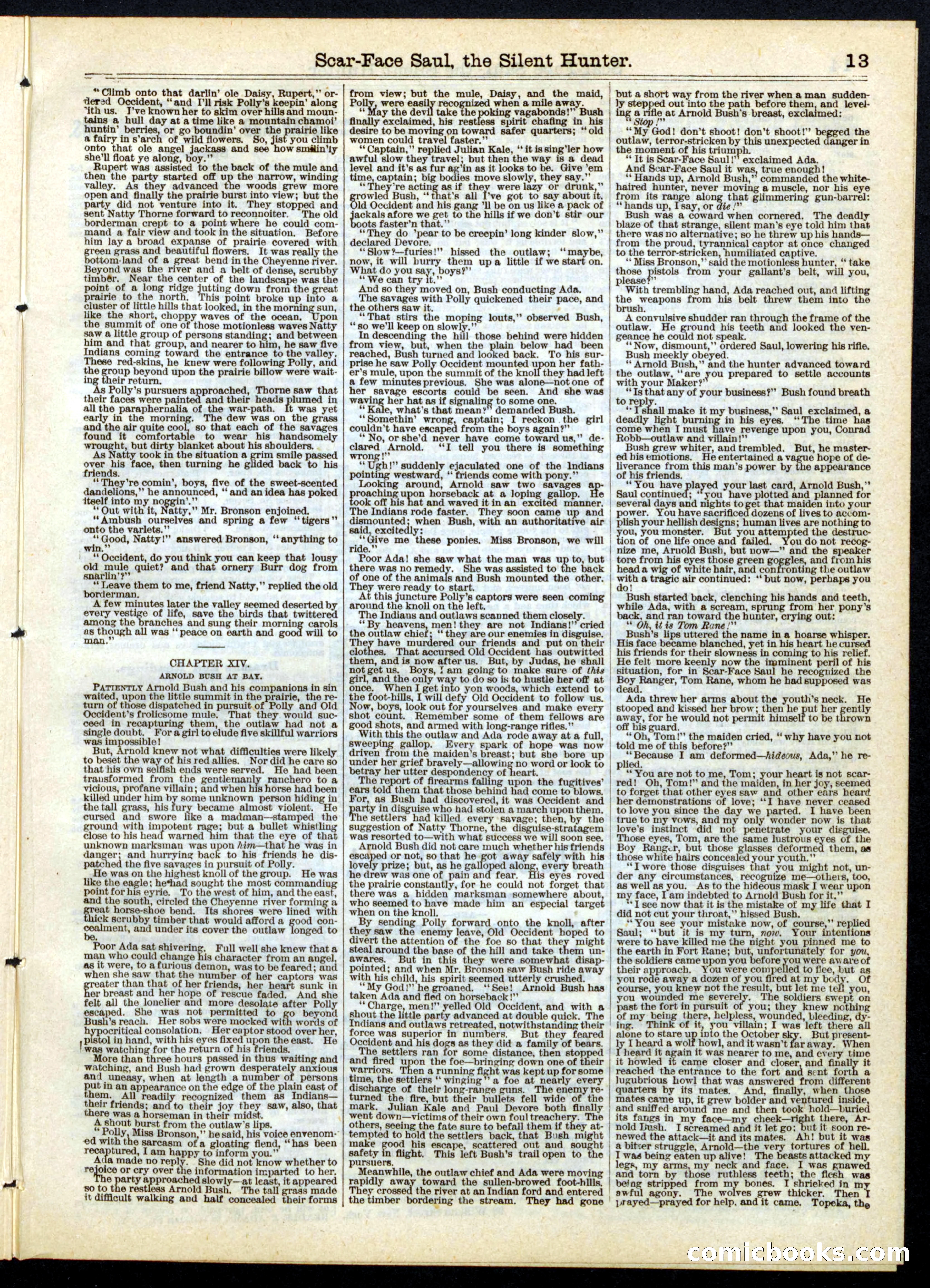 Beadle's Half Dime Library, No. 143 — page 13 of 16