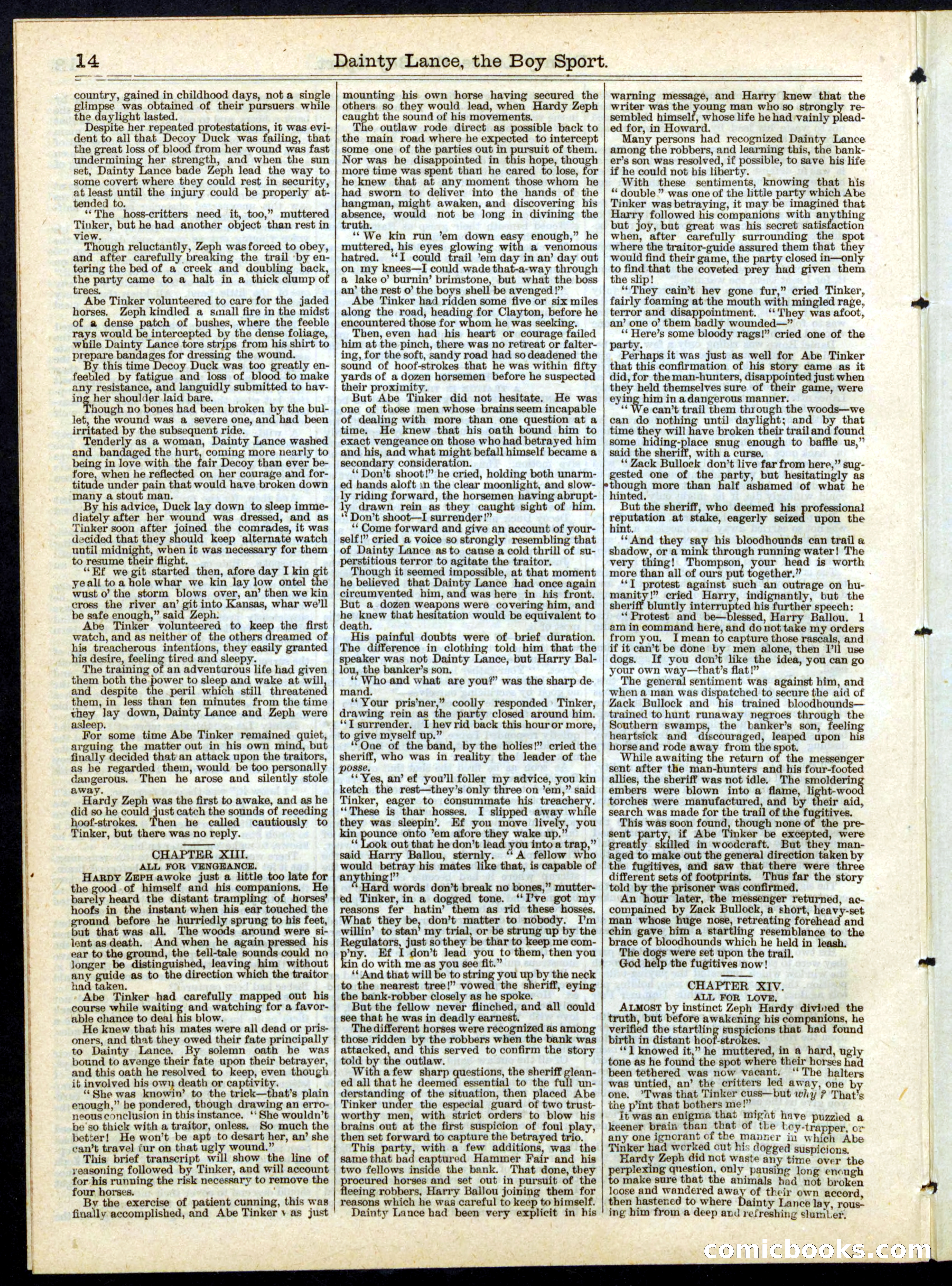 Beadle's Half Dime Library No. 144 — page 14 of 16
