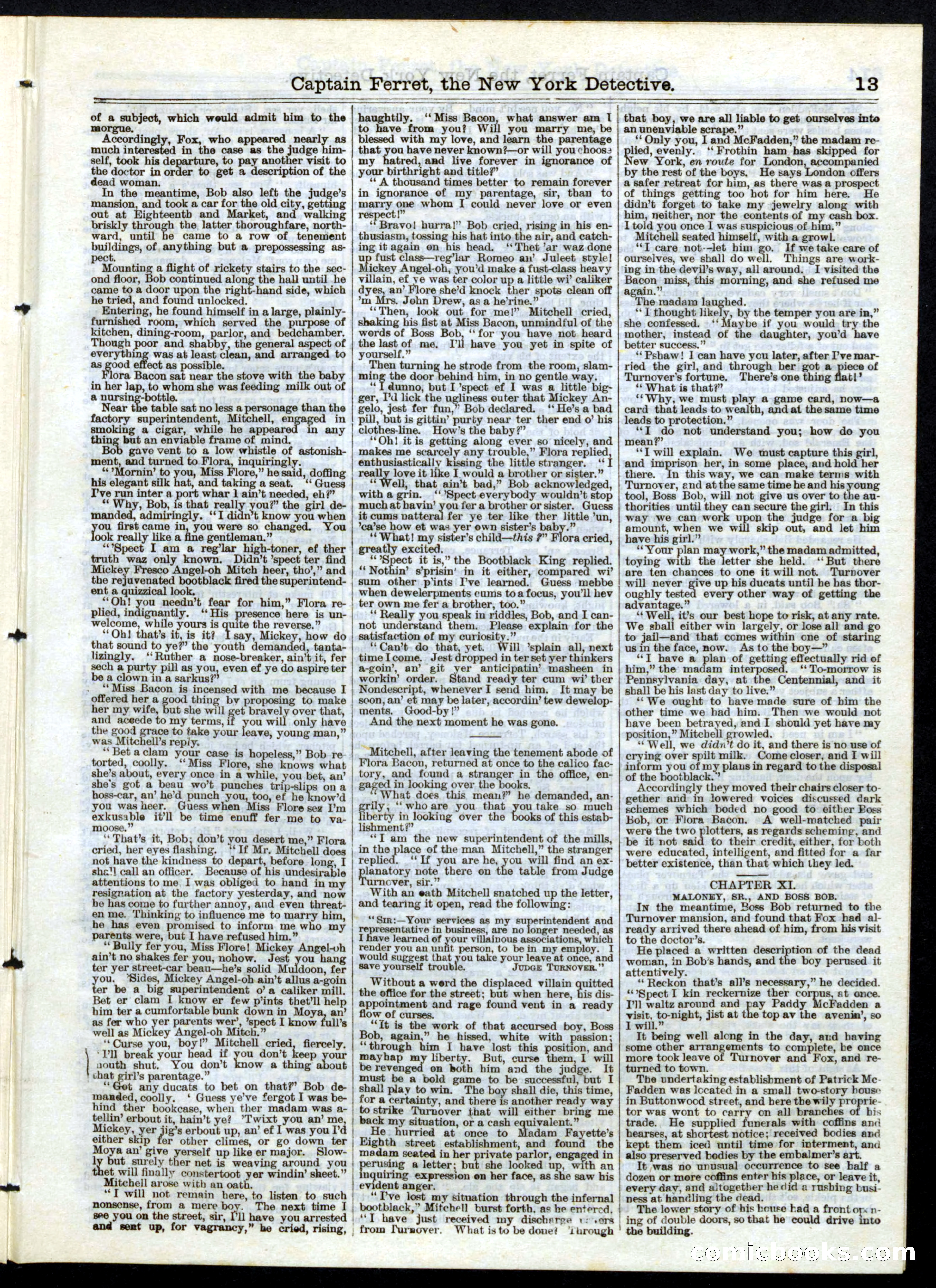 Beadle's Half Dime Library, No. 145 — page 13 of 16
