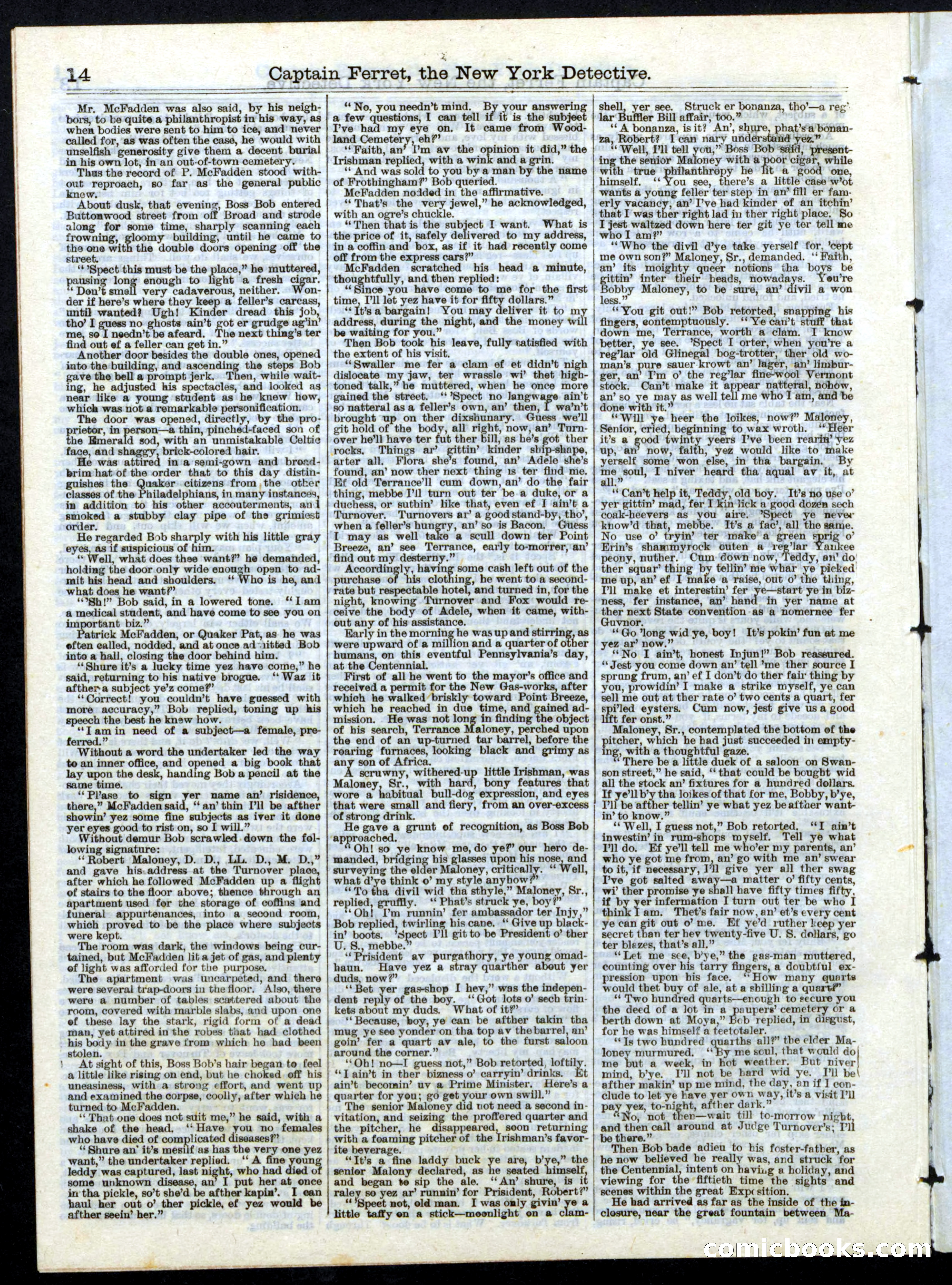 Beadle's Half Dime Library, No. 145 — page 14 of 16