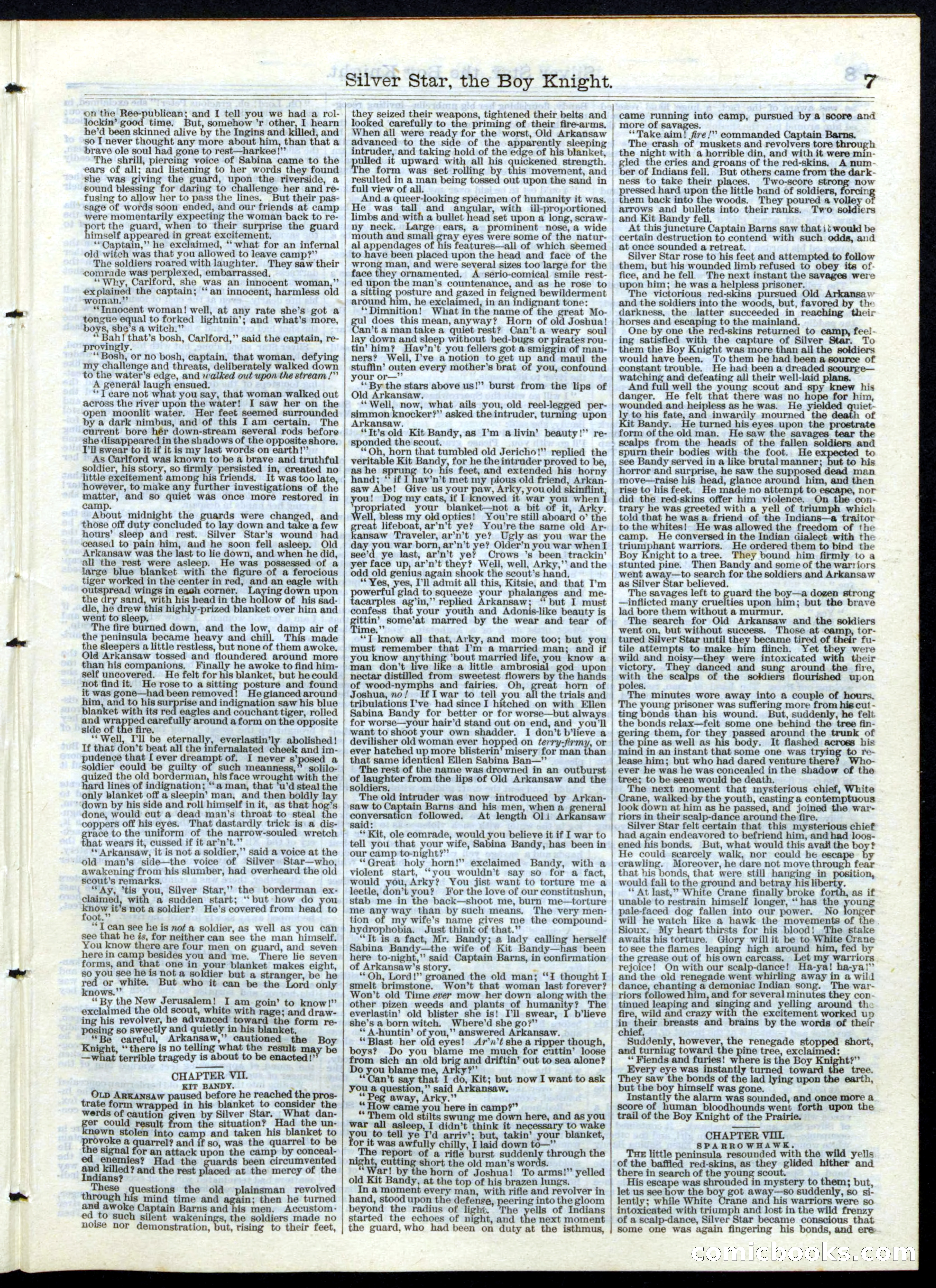 Beadle's Half Dime Library, No. 146 — page 7 of 24