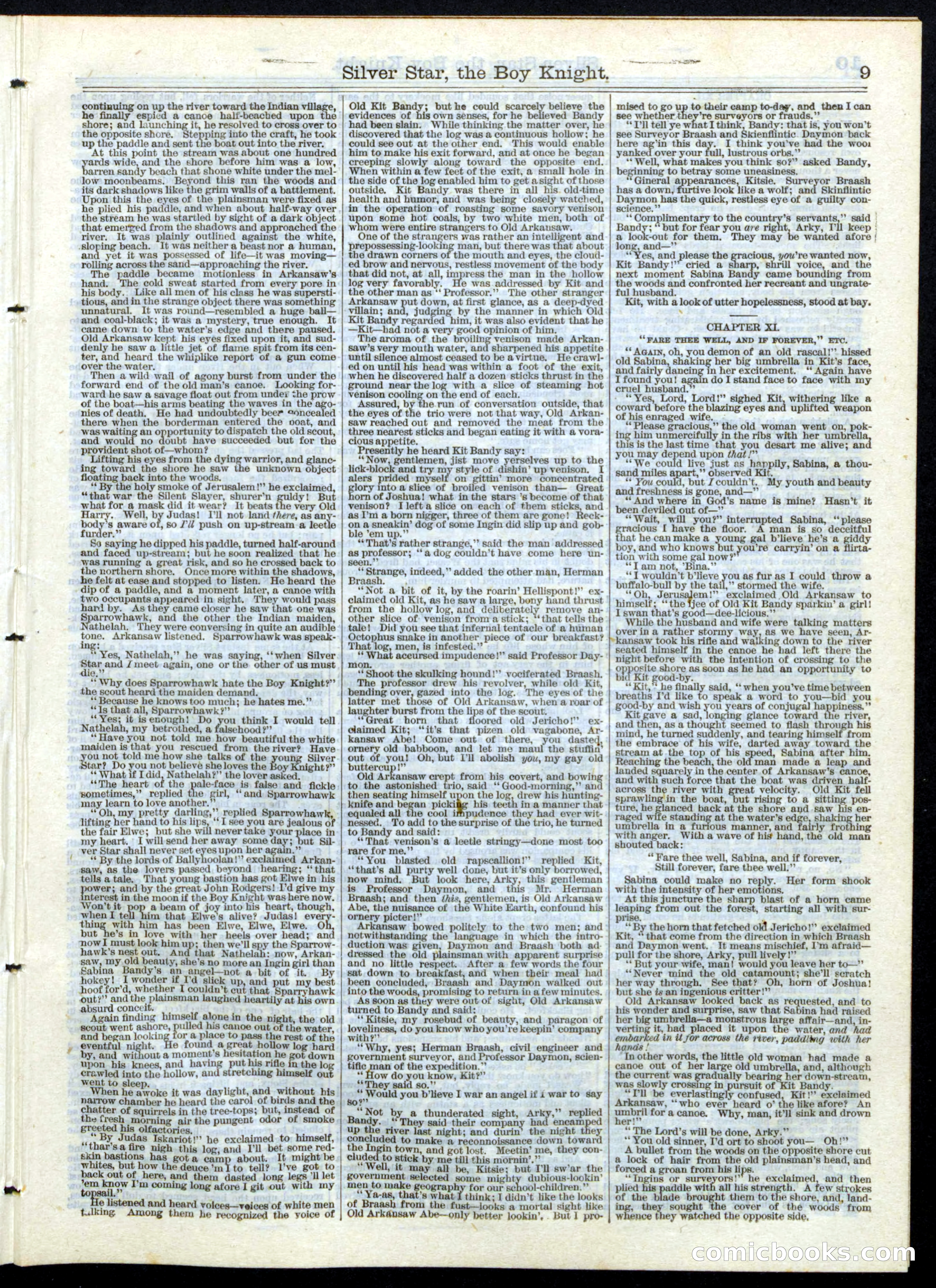 Beadle's Half Dime Library, No. 146 — page 9 of 24