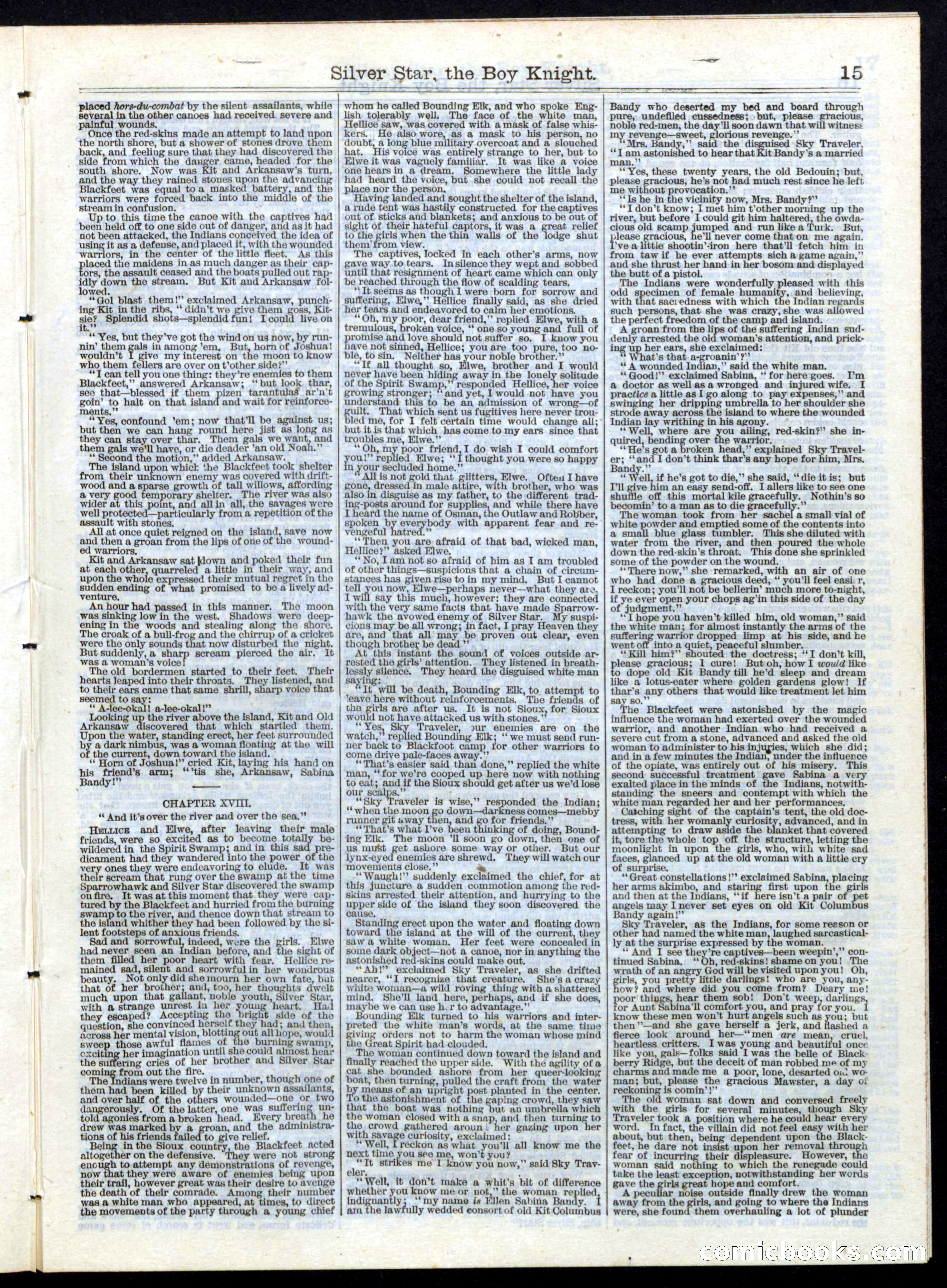 Beadle's Half Dime Library, No. 146 — page 15 of 24