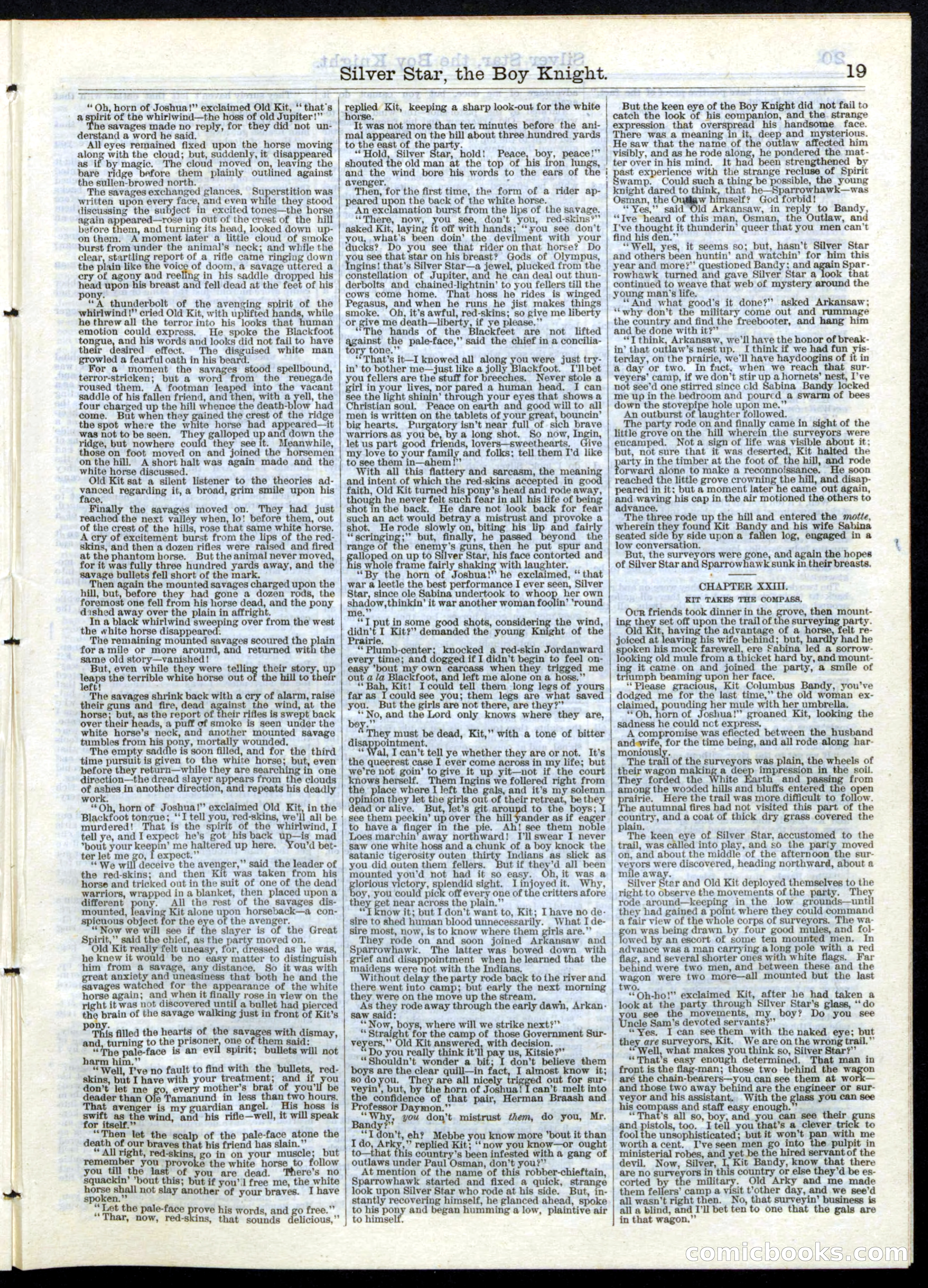 Beadle's Half Dime Library, No. 146 — page 19 of 24