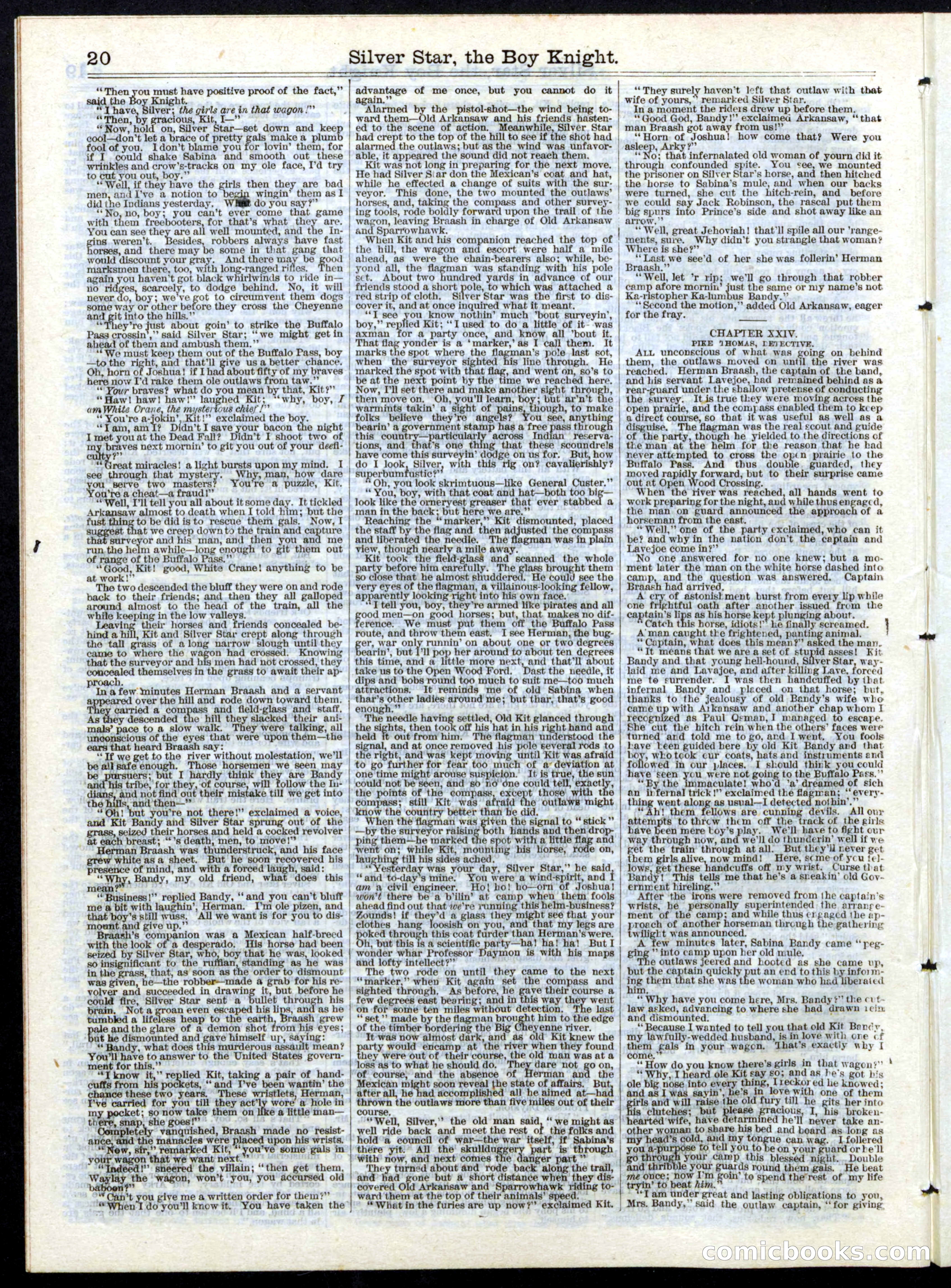 Beadle's Half Dime Library, No. 146 — page 20 of 24