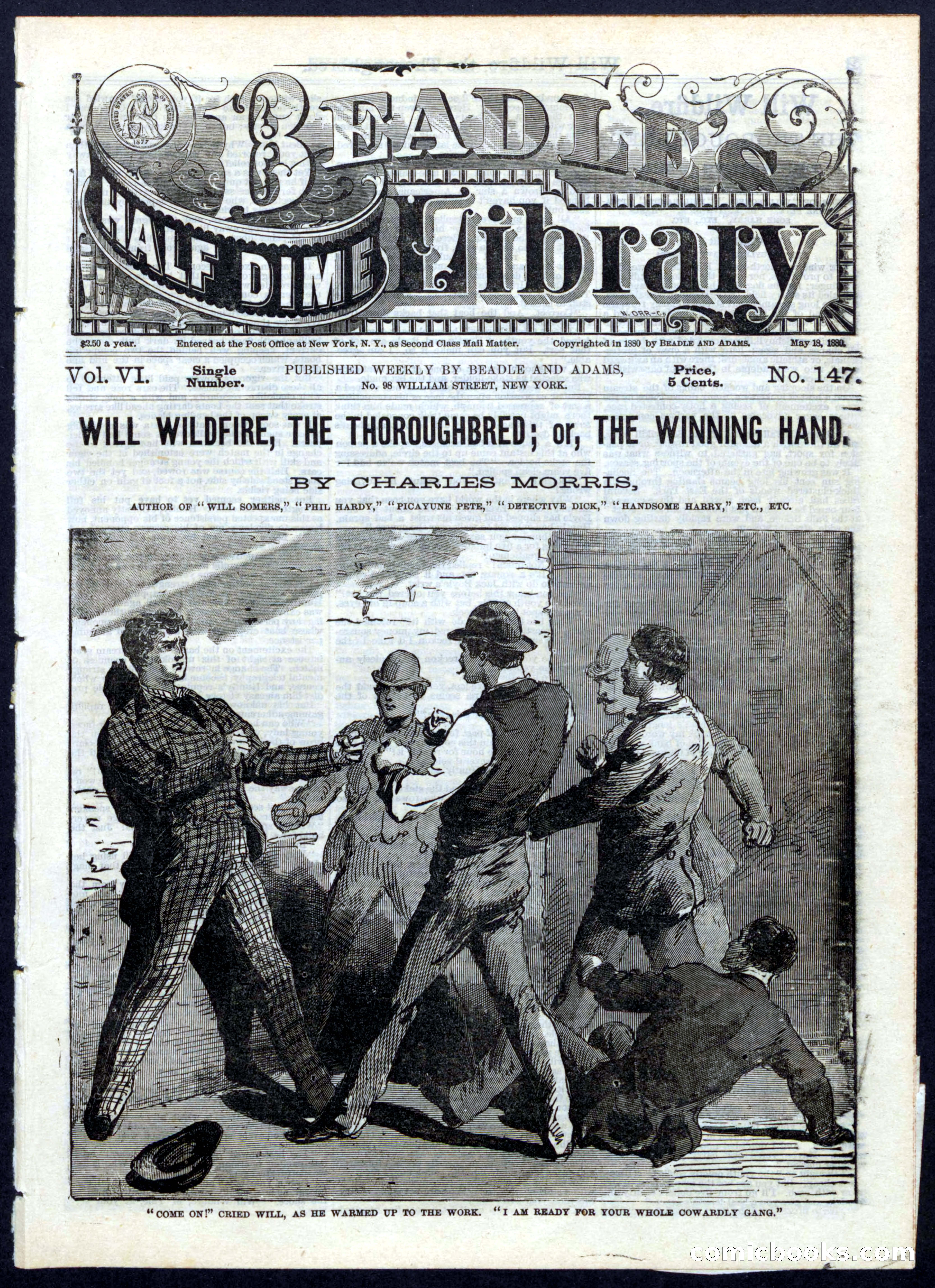 Beadle's Half Dime Library, No. 147 — page 1 of 16