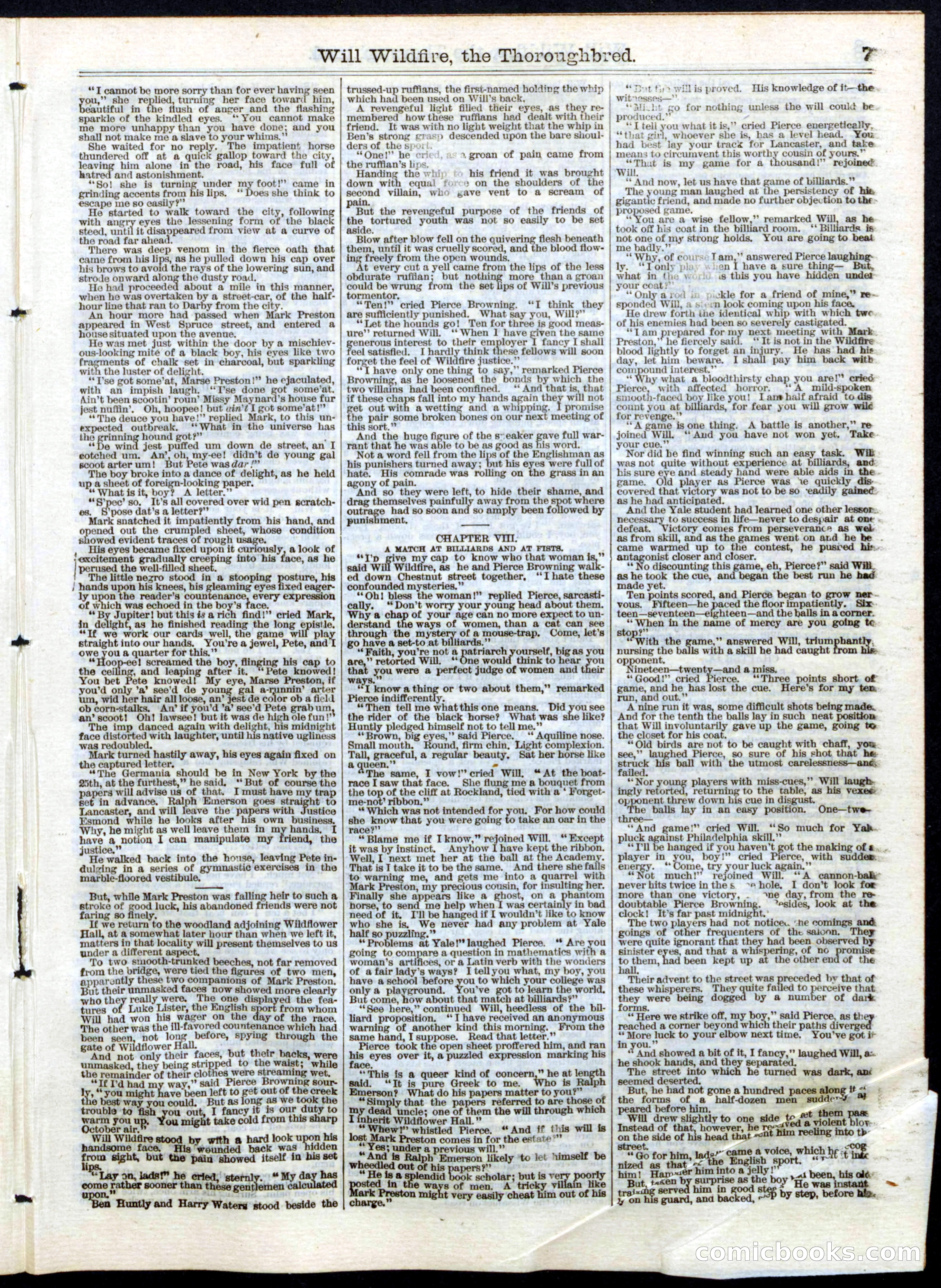 Beadle's Half Dime Library, No. 147 — page 7 of 16