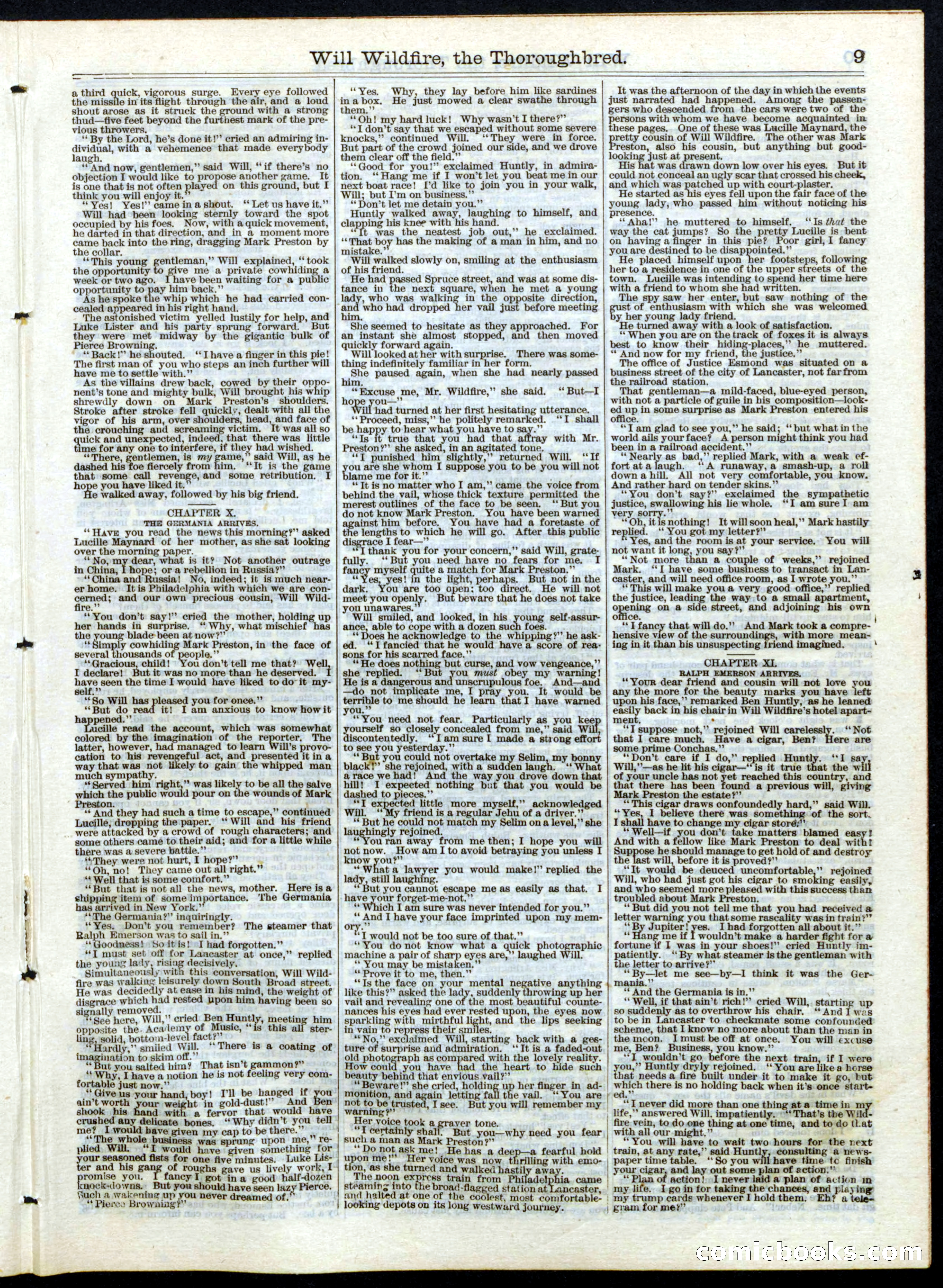 Beadle's Half Dime Library, No. 147 — page 9 of 16