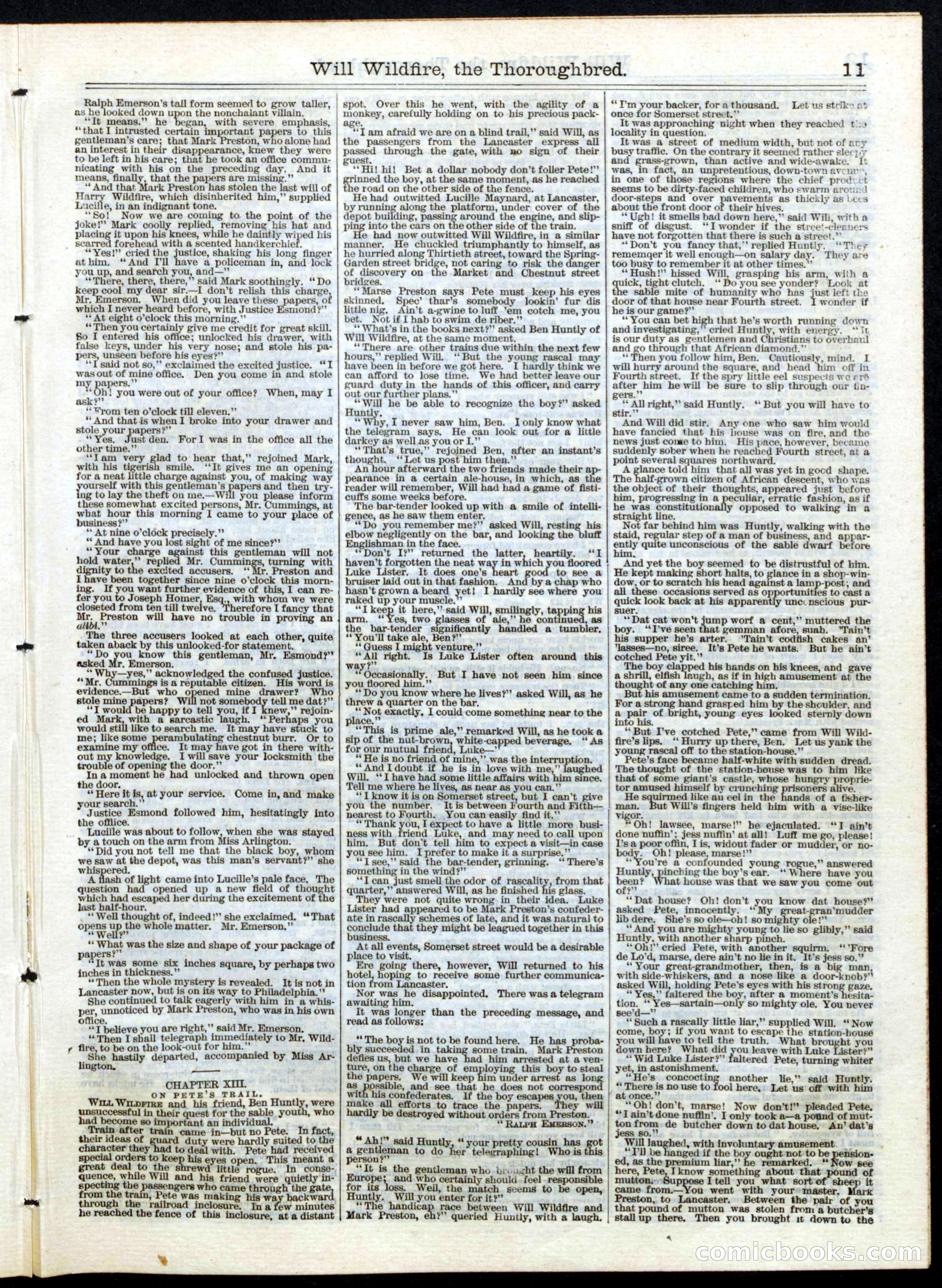 Beadle's Half Dime Library, No. 147 — page 11 of 16