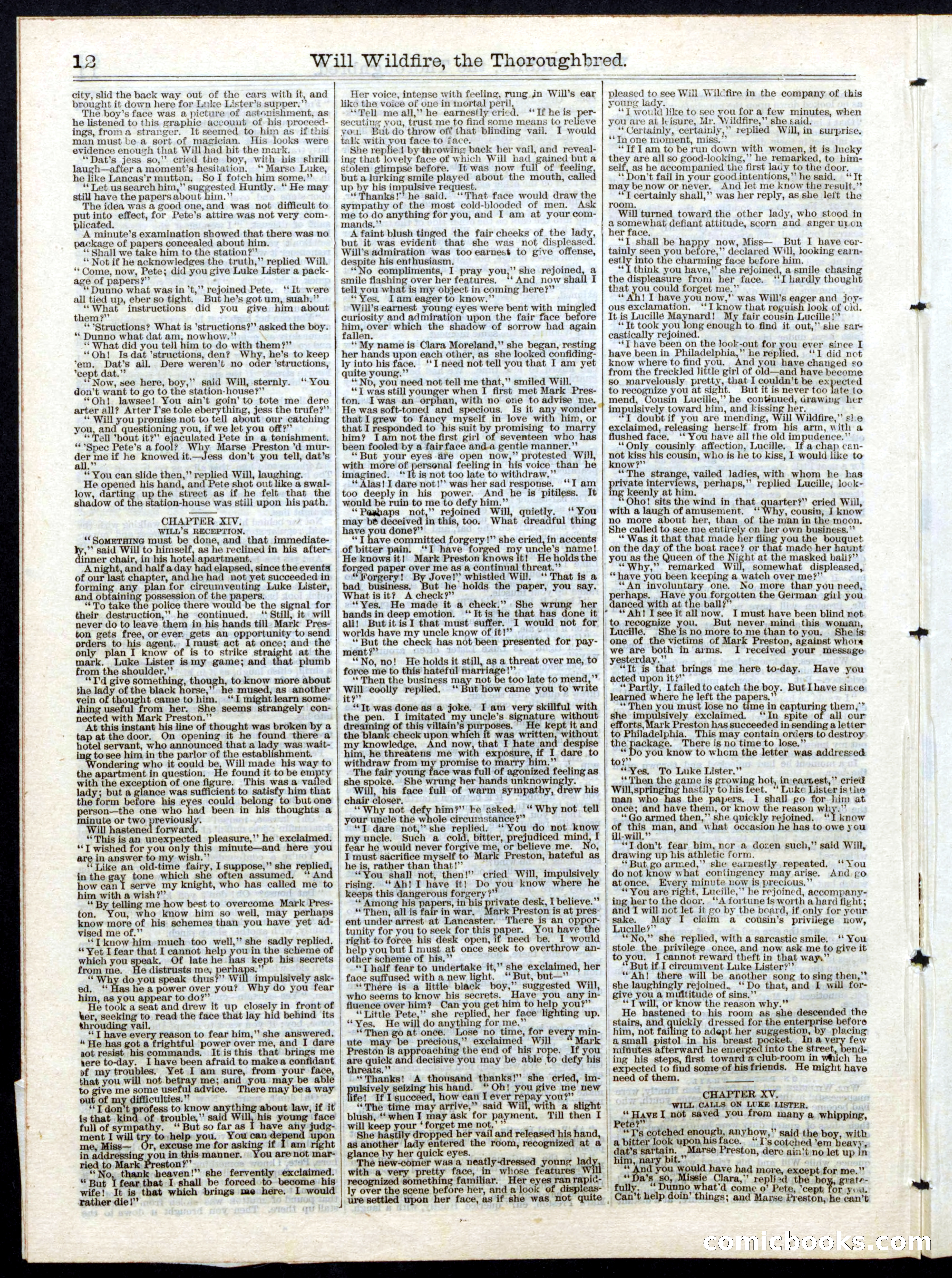 Beadle's Half Dime Library, No. 147 — page 12 of 16