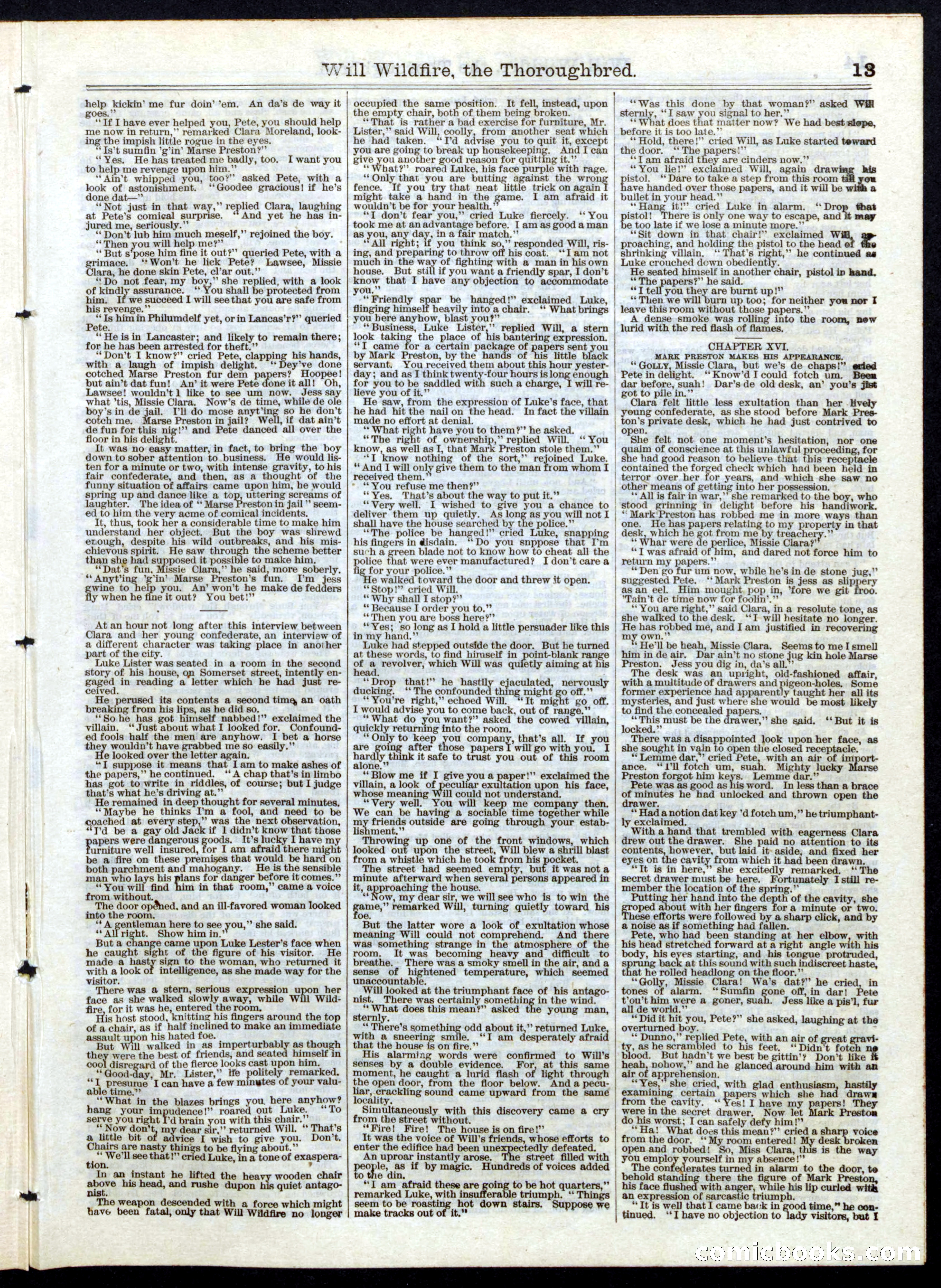 Beadle's Half Dime Library, No. 147 — page 13 of 16