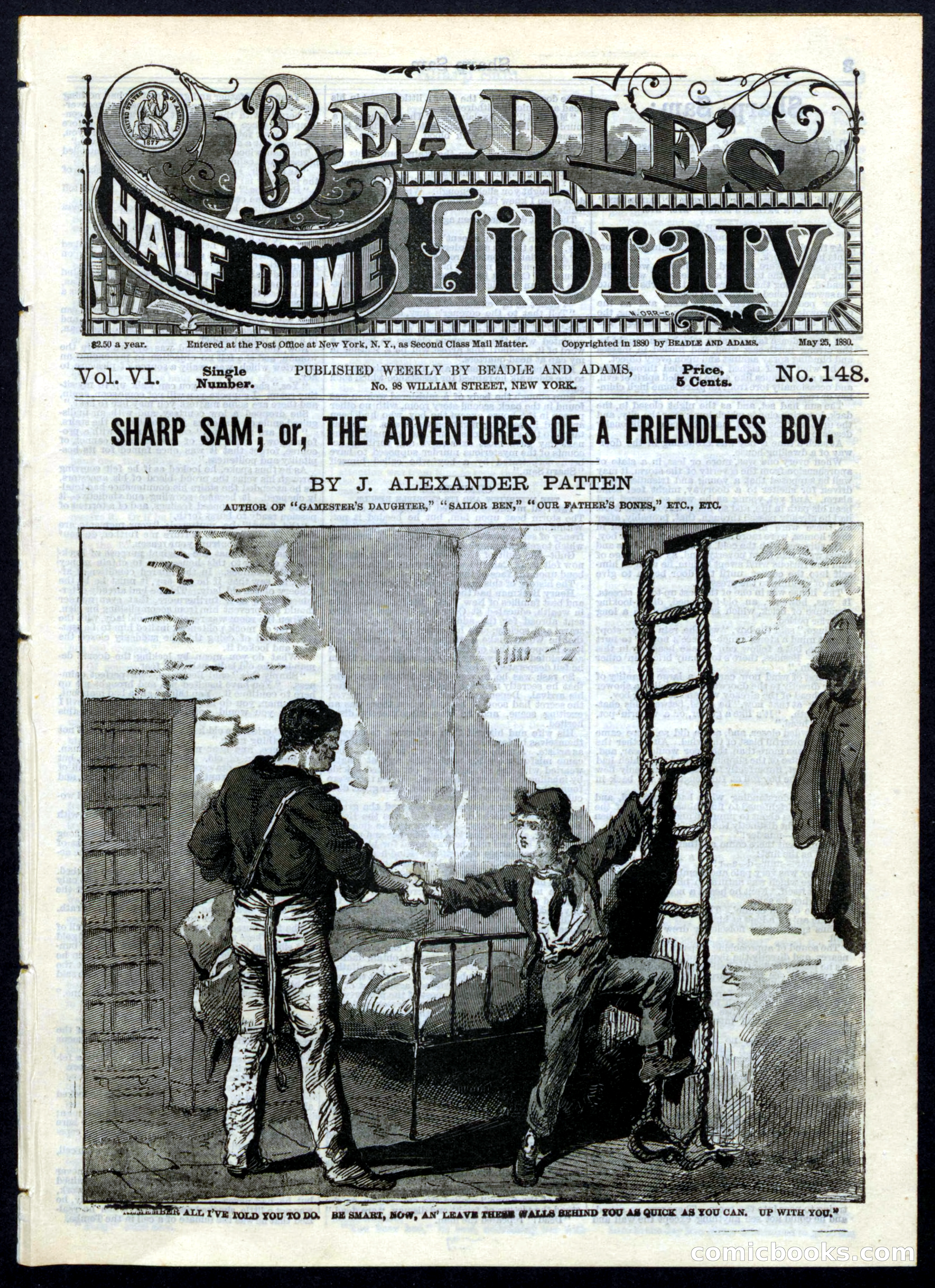 Beadle's Half Dime Library, No. 148 — page 1 of 20