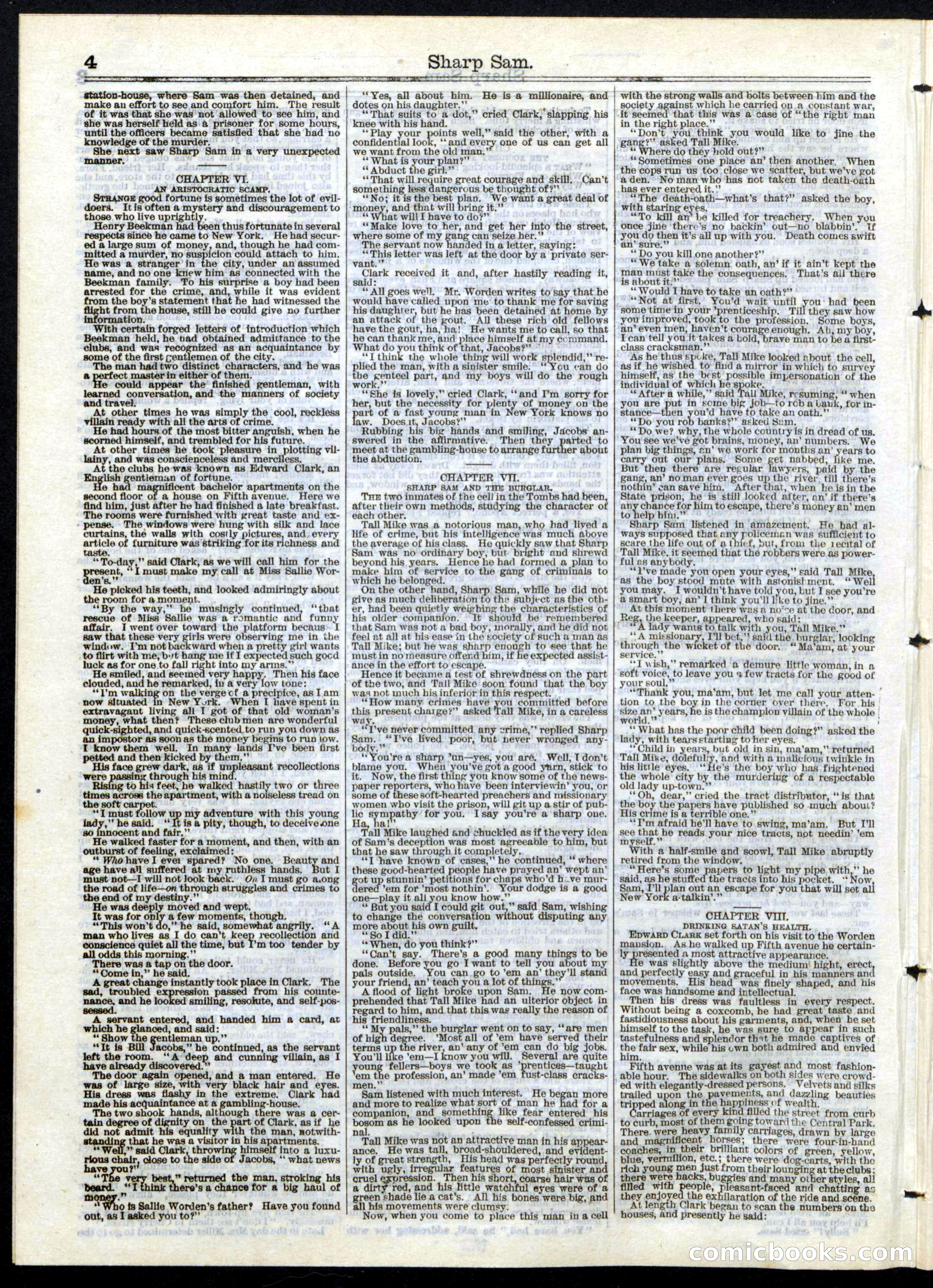 Beadle's Half Dime Library, No. 148 — page 4 of 20