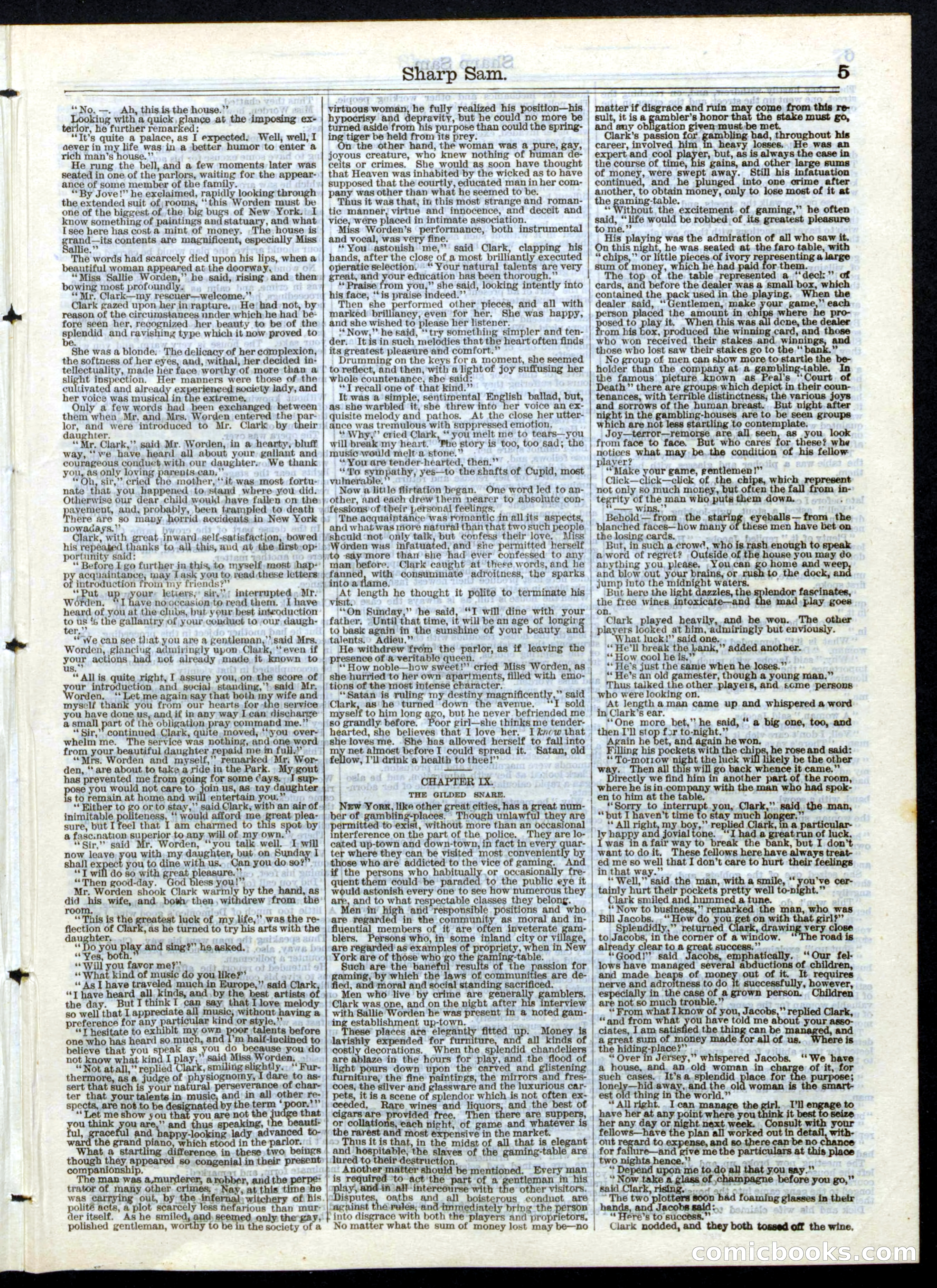 Beadle's Half Dime Library, No. 148 — page 5 of 20