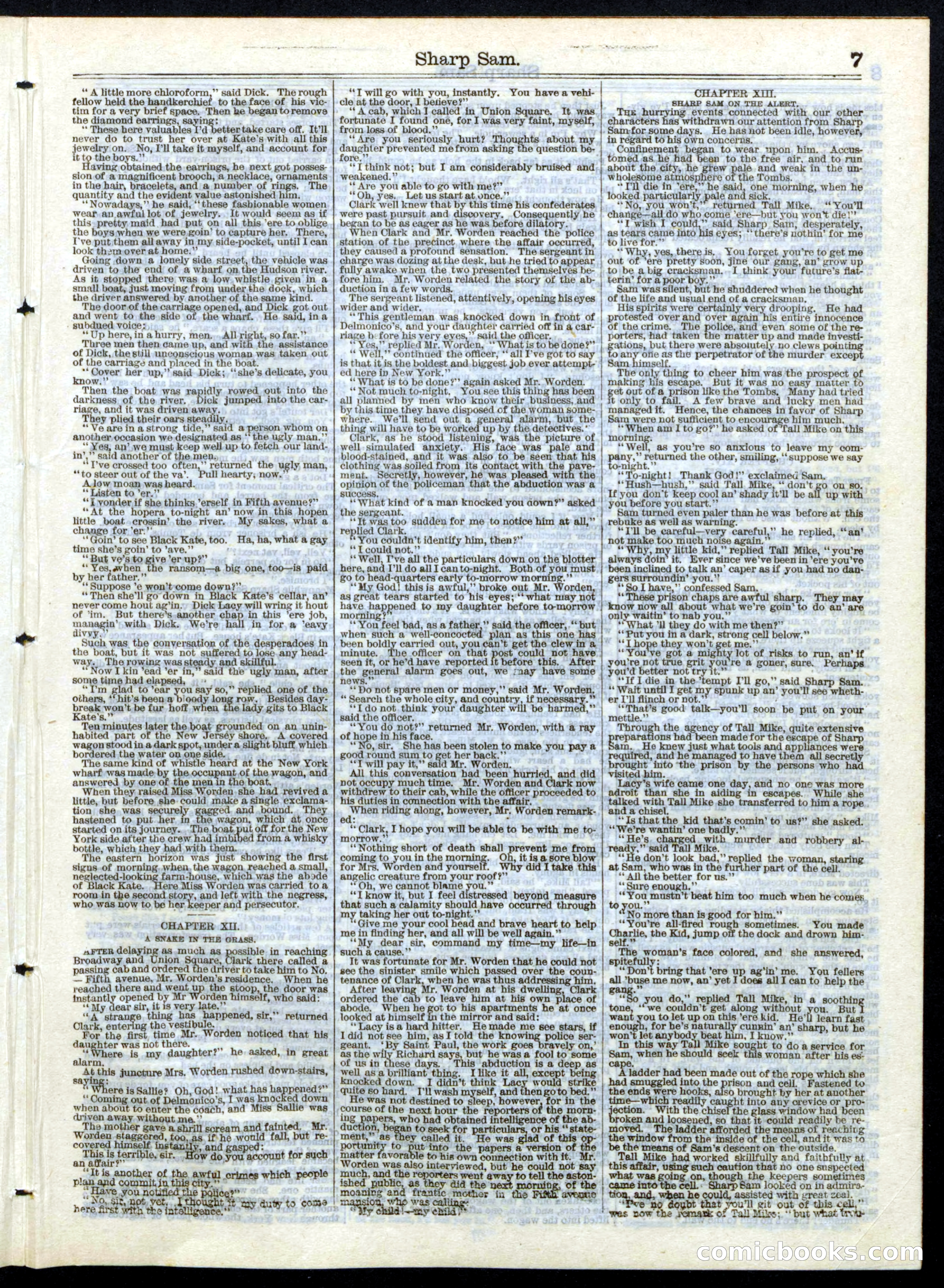 Beadle's Half Dime Library, No. 148 — page 7 of 20