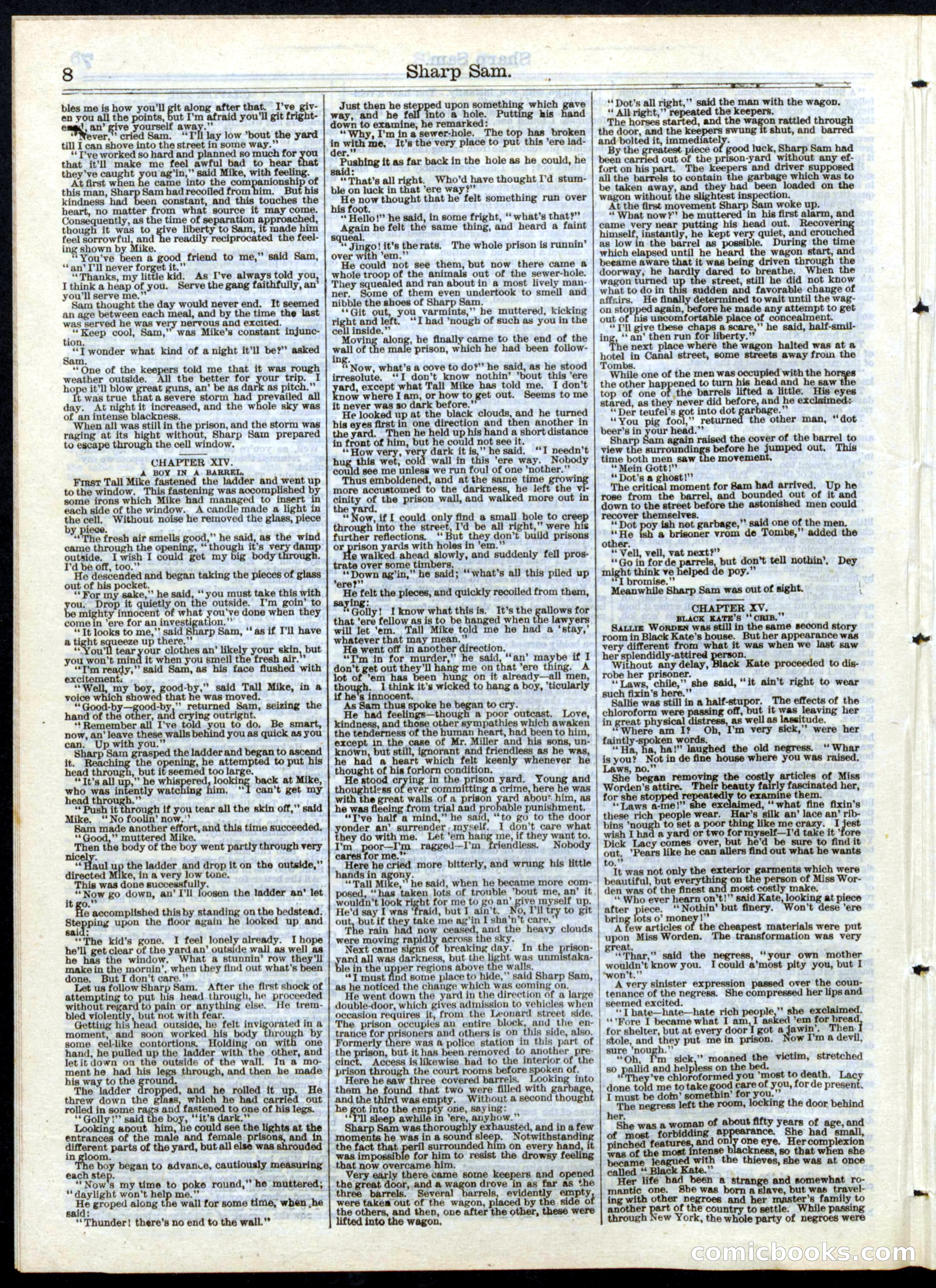 Beadle's Half Dime Library, No. 148 — page 8 of 20