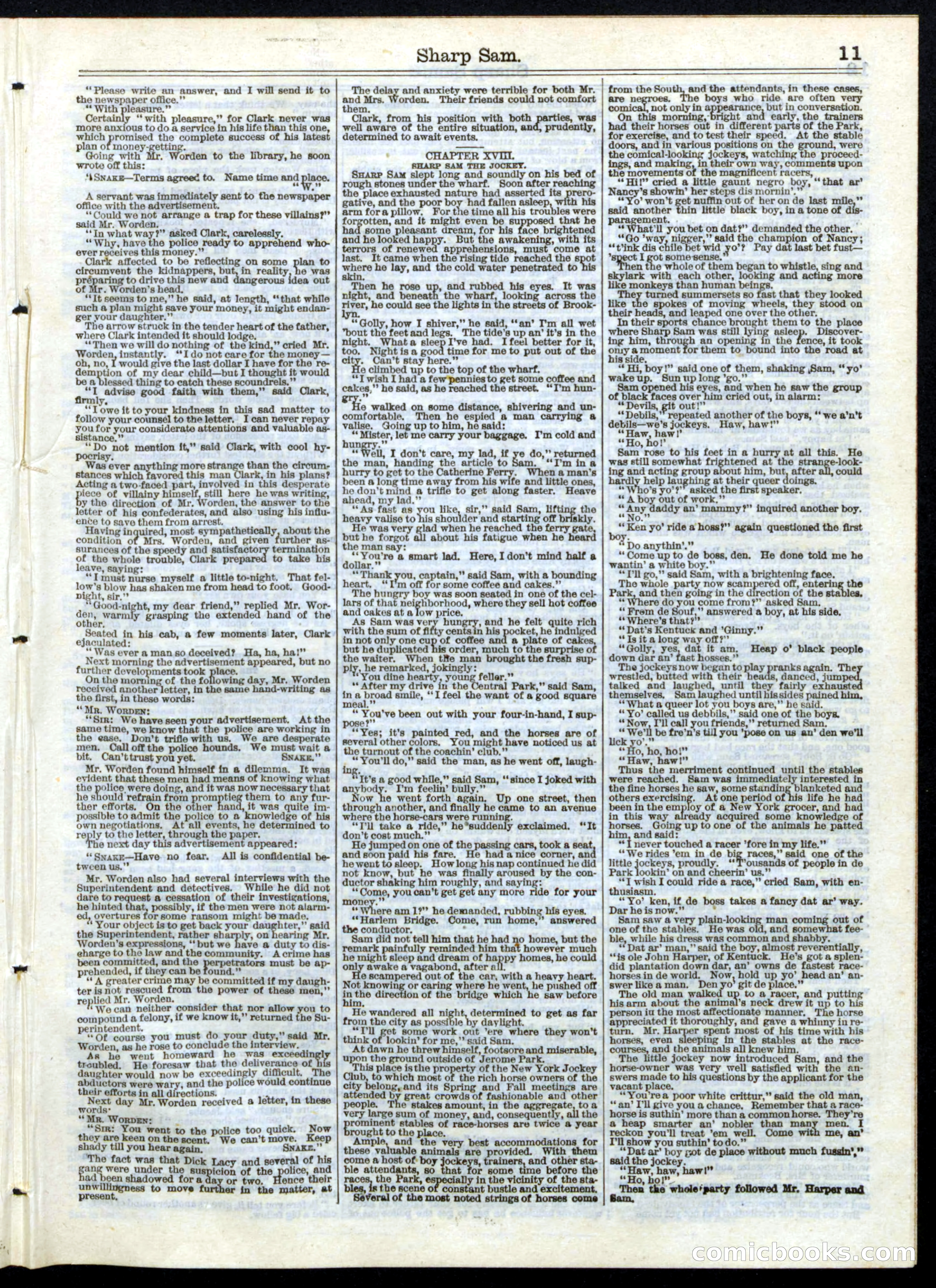 Beadle's Half Dime Library, No. 148 — page 11 of 20