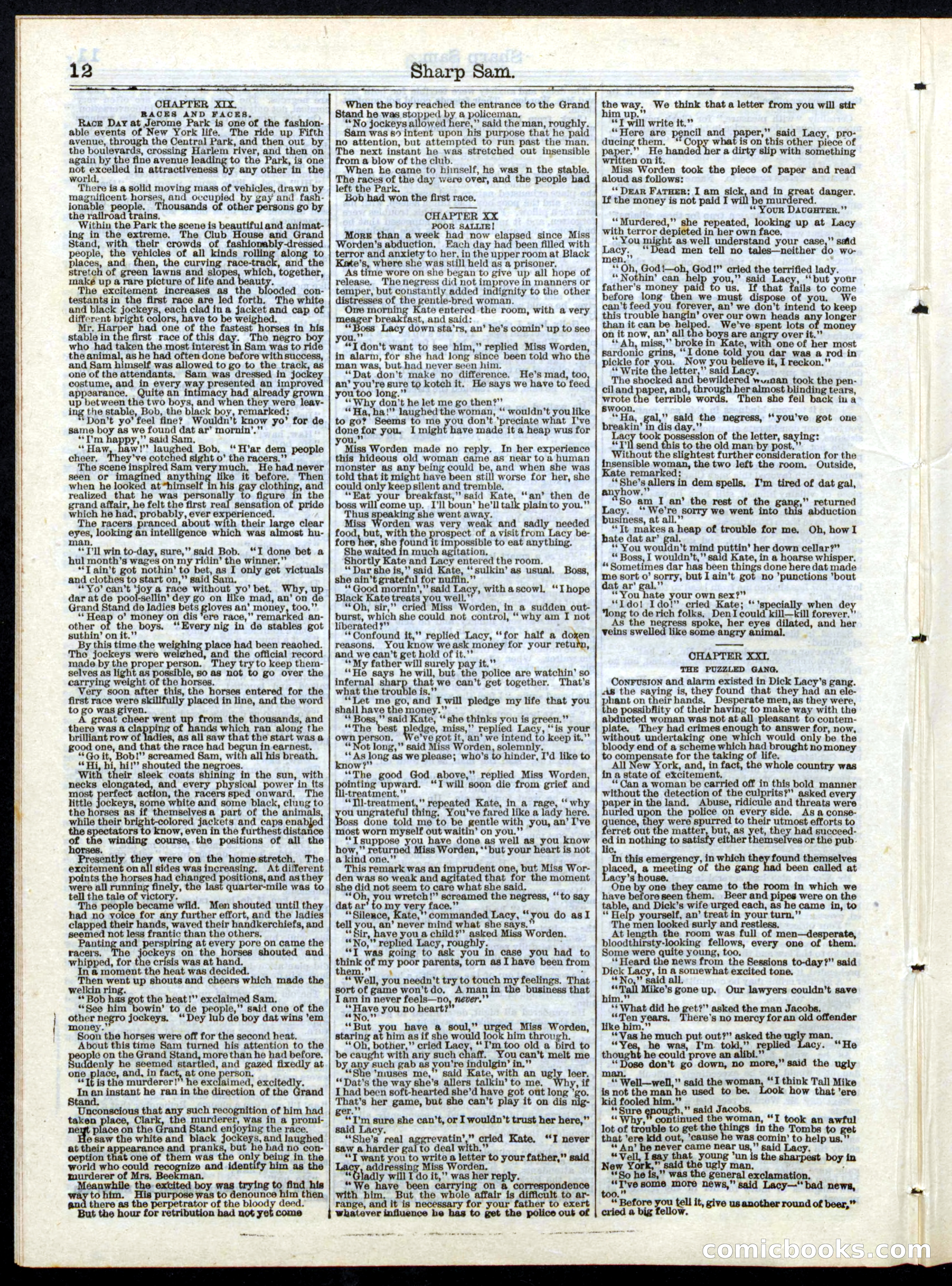 Beadle's Half Dime Library, No. 148 — page 12 of 20