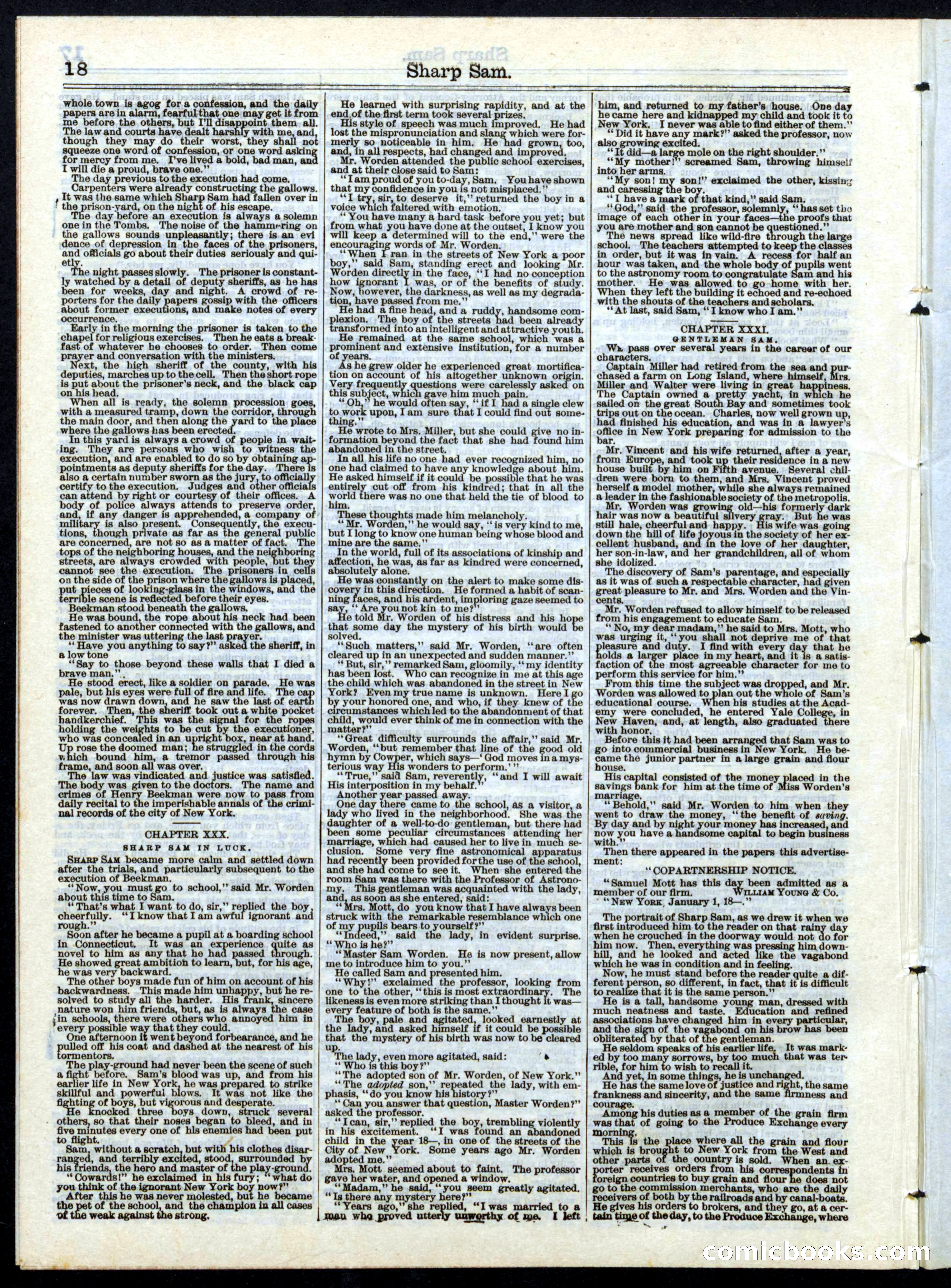 Beadle's Half Dime Library, No. 148 — page 18 of 20