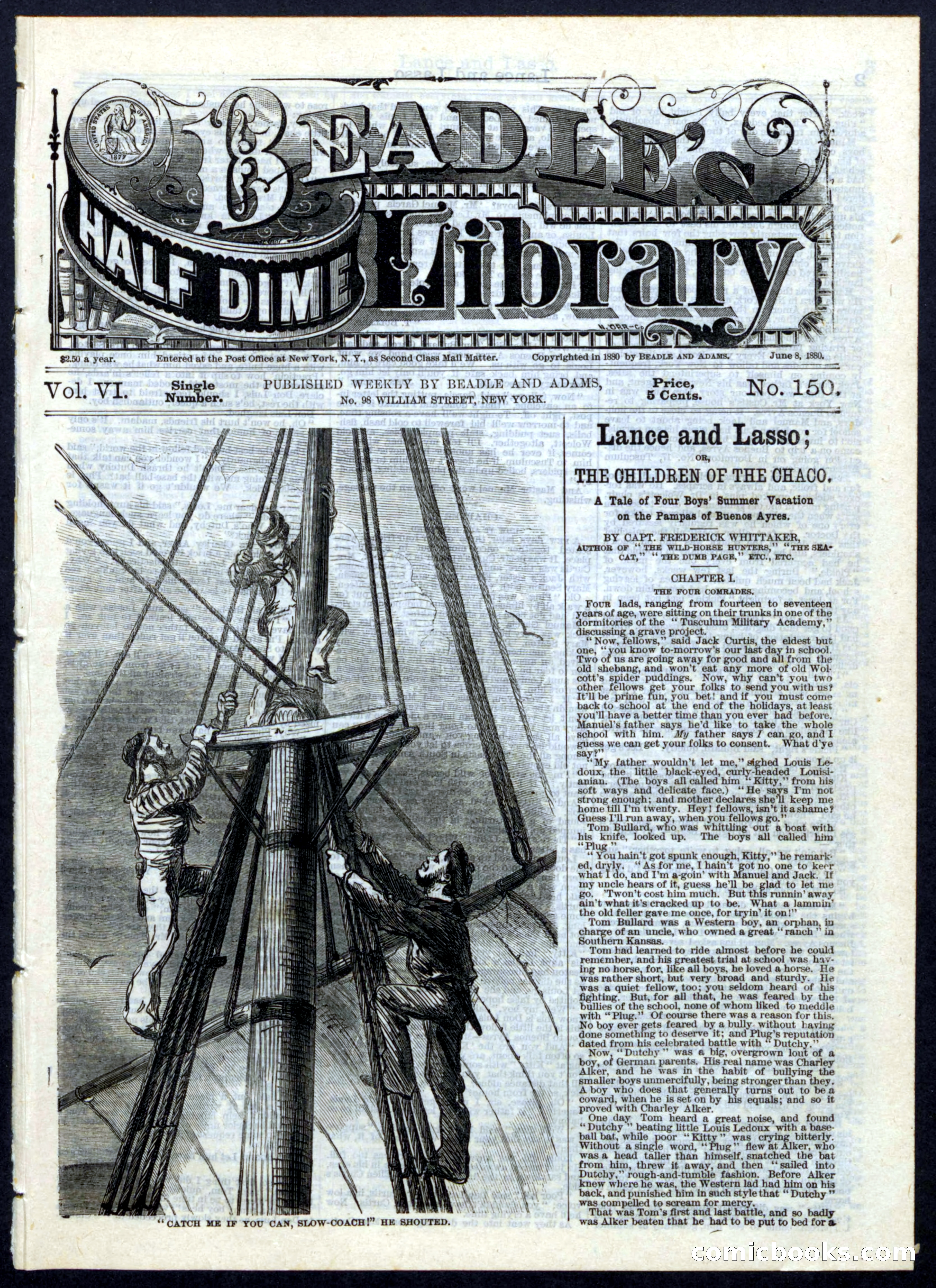 Beadle's Half Dime Library, No. 150 — page 1 of 24