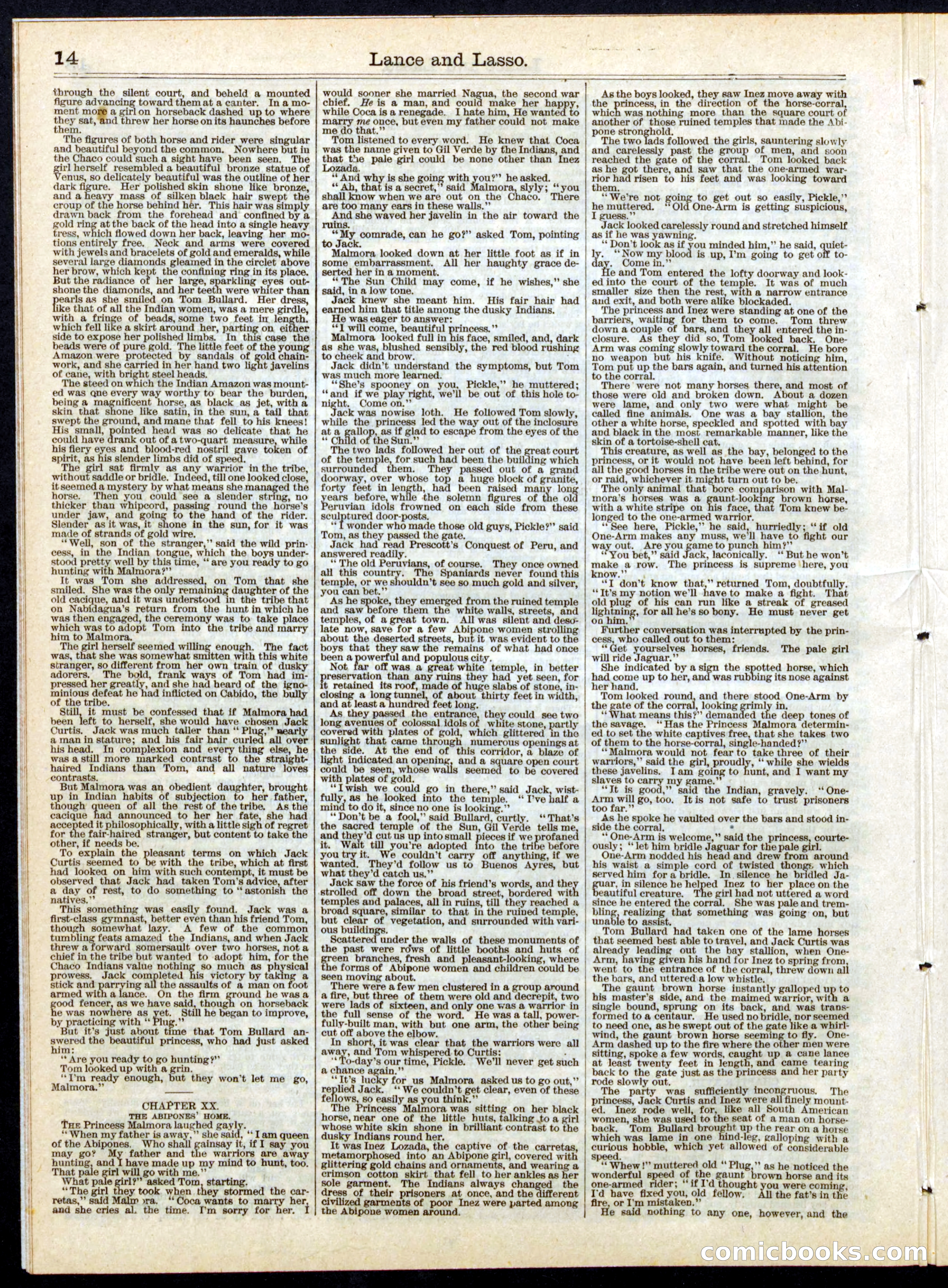Beadle's Half Dime Library, No. 150 — page 14 of 24
