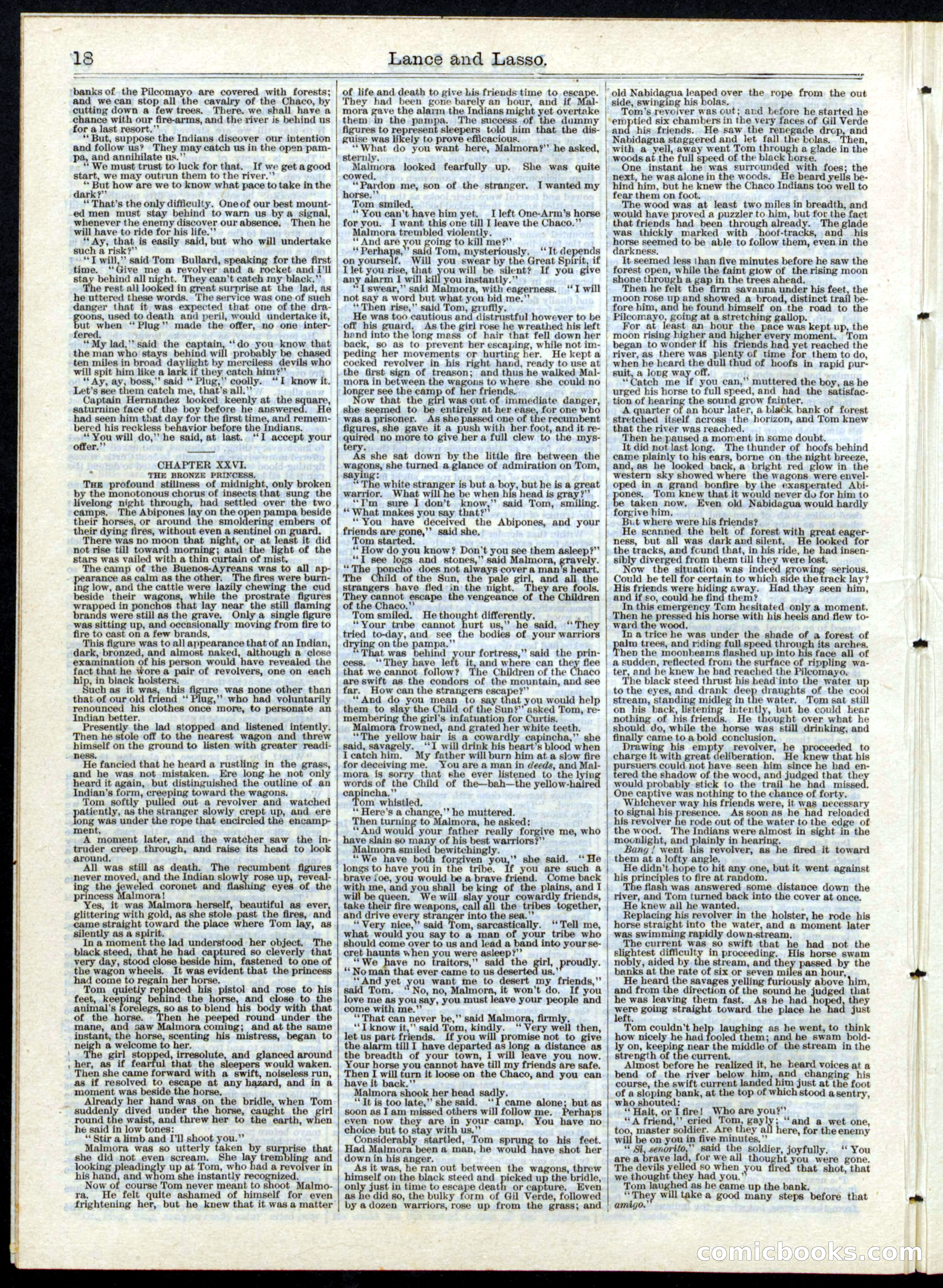 Beadle's Half Dime Library, No. 150 — page 18 of 24