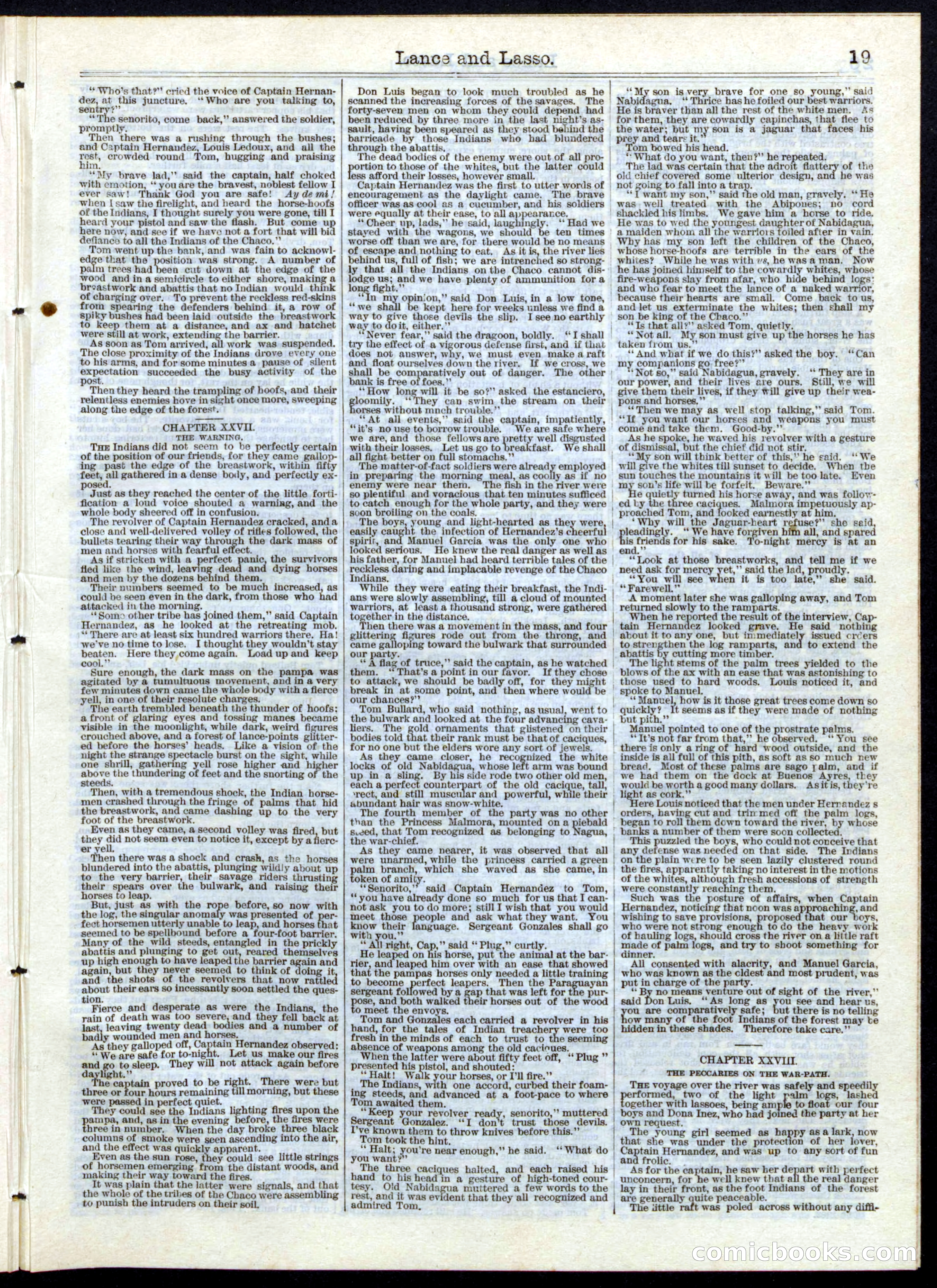 Beadle's Half Dime Library, No. 150 — page 19 of 24