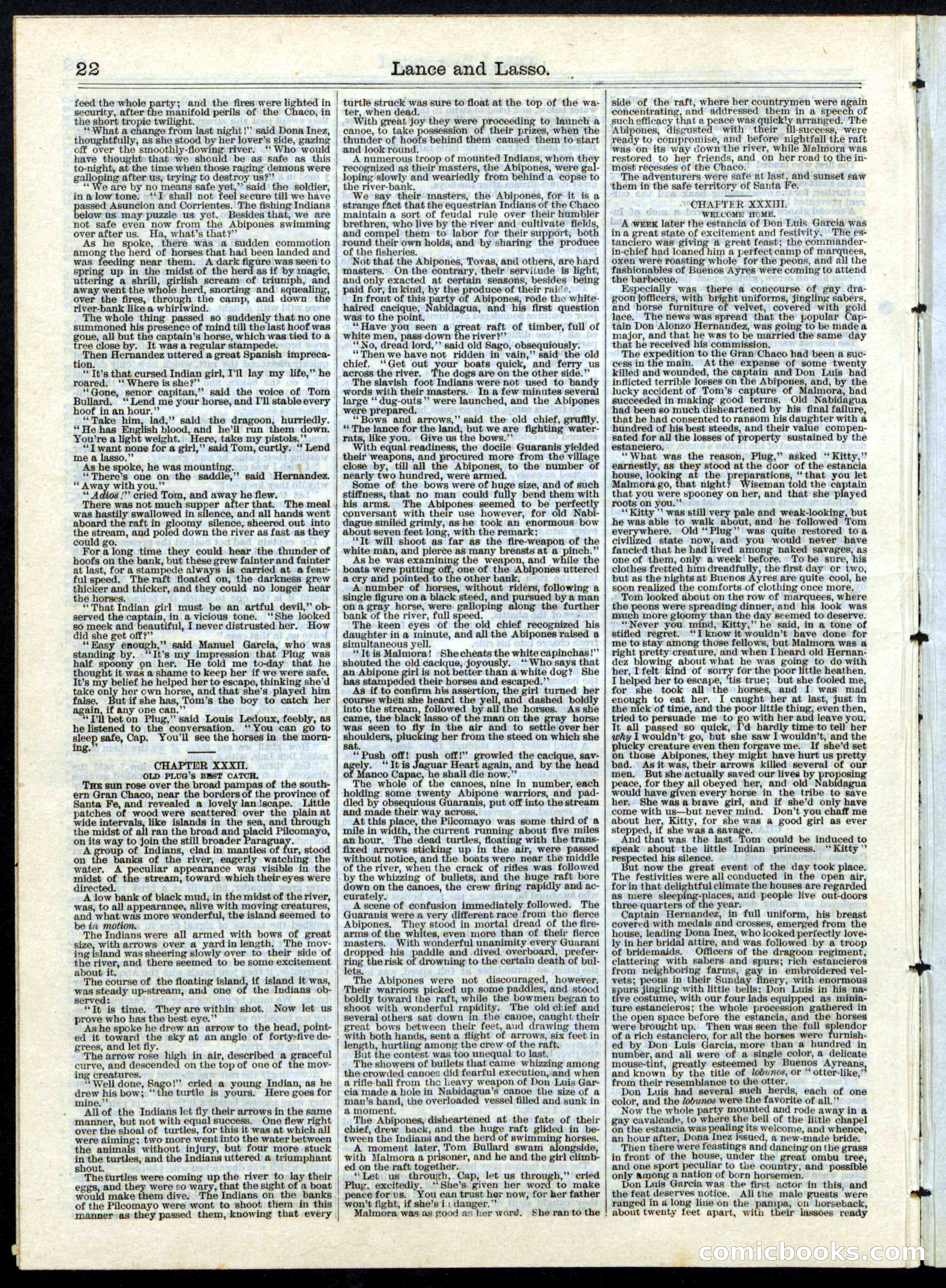 Beadle's Half Dime Library, No. 150 — page 22 of 24