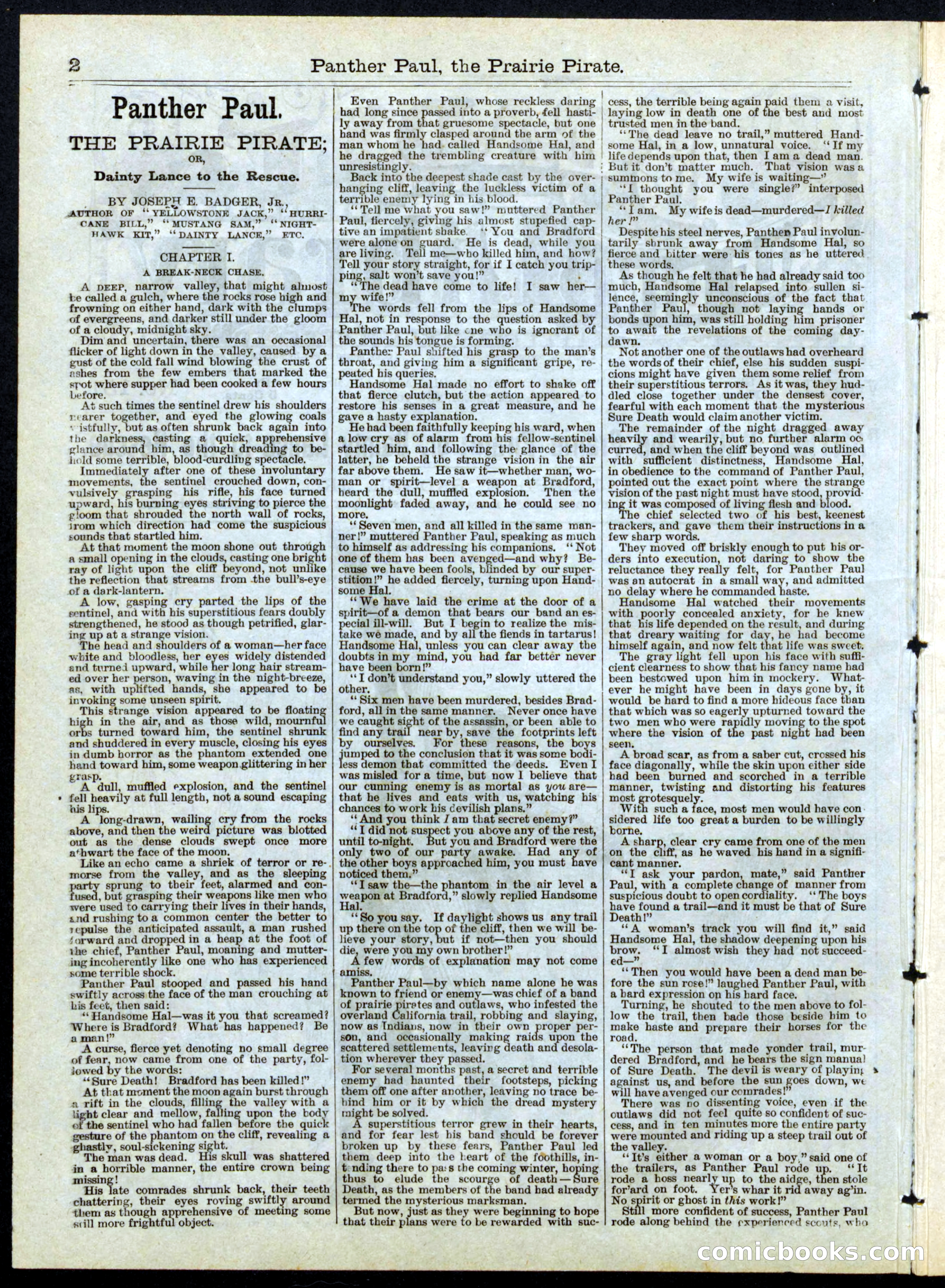 Beadle's Half Dime Library No. 151 — page 2 of 16
