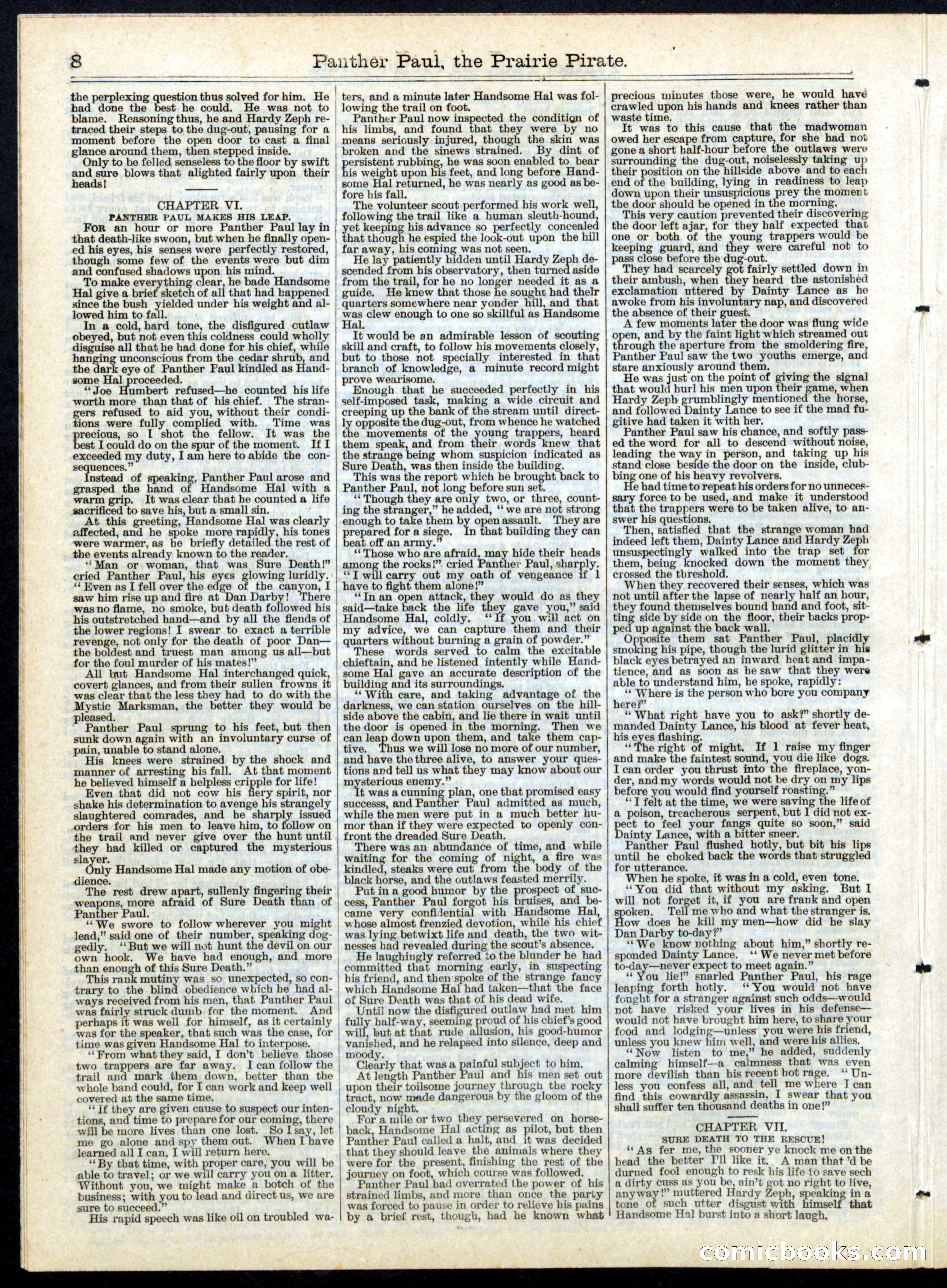 Beadle's Half Dime Library No. 151 — page 8 of 16
