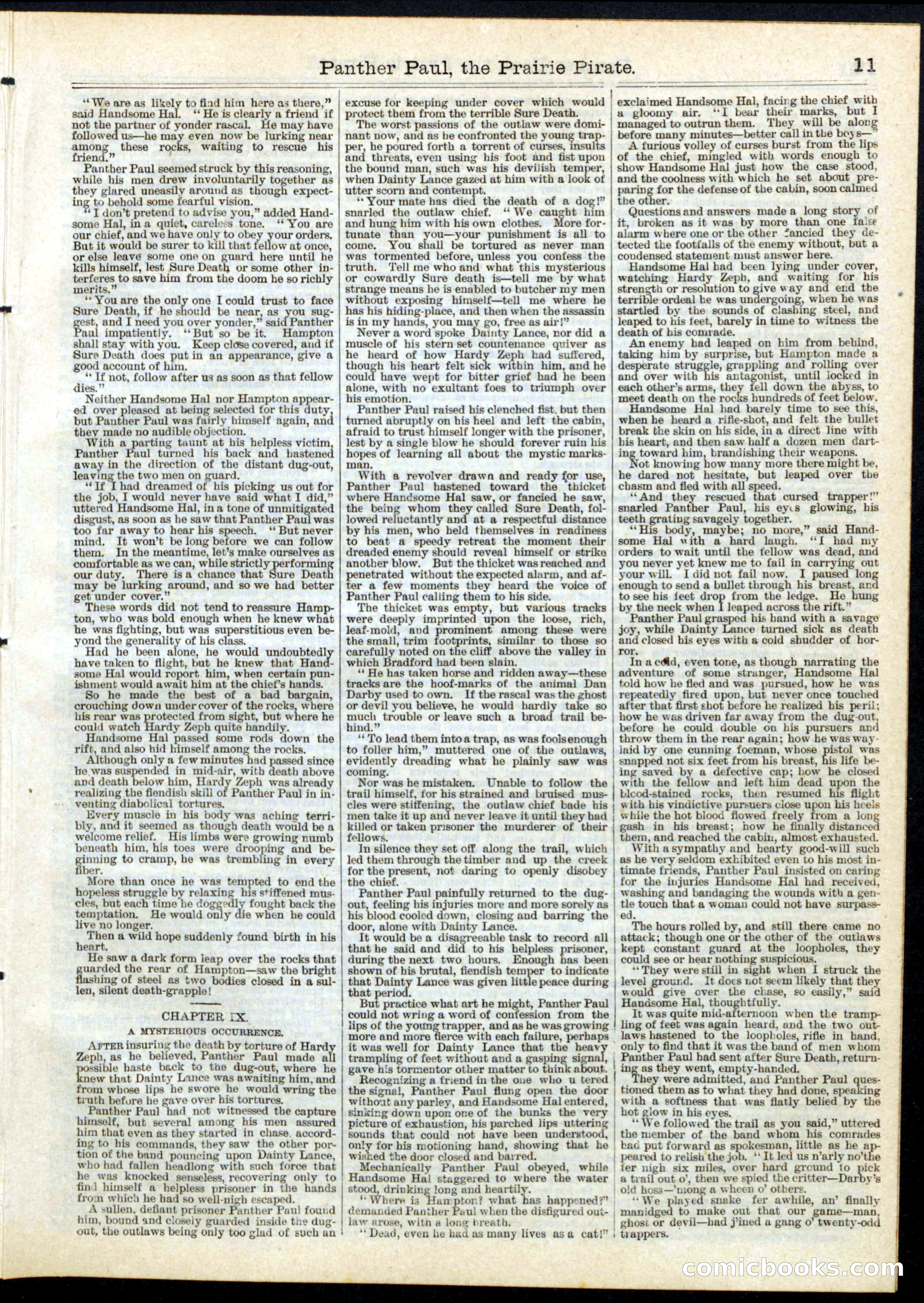 Beadle's Half Dime Library No. 151 — page 11 of 16