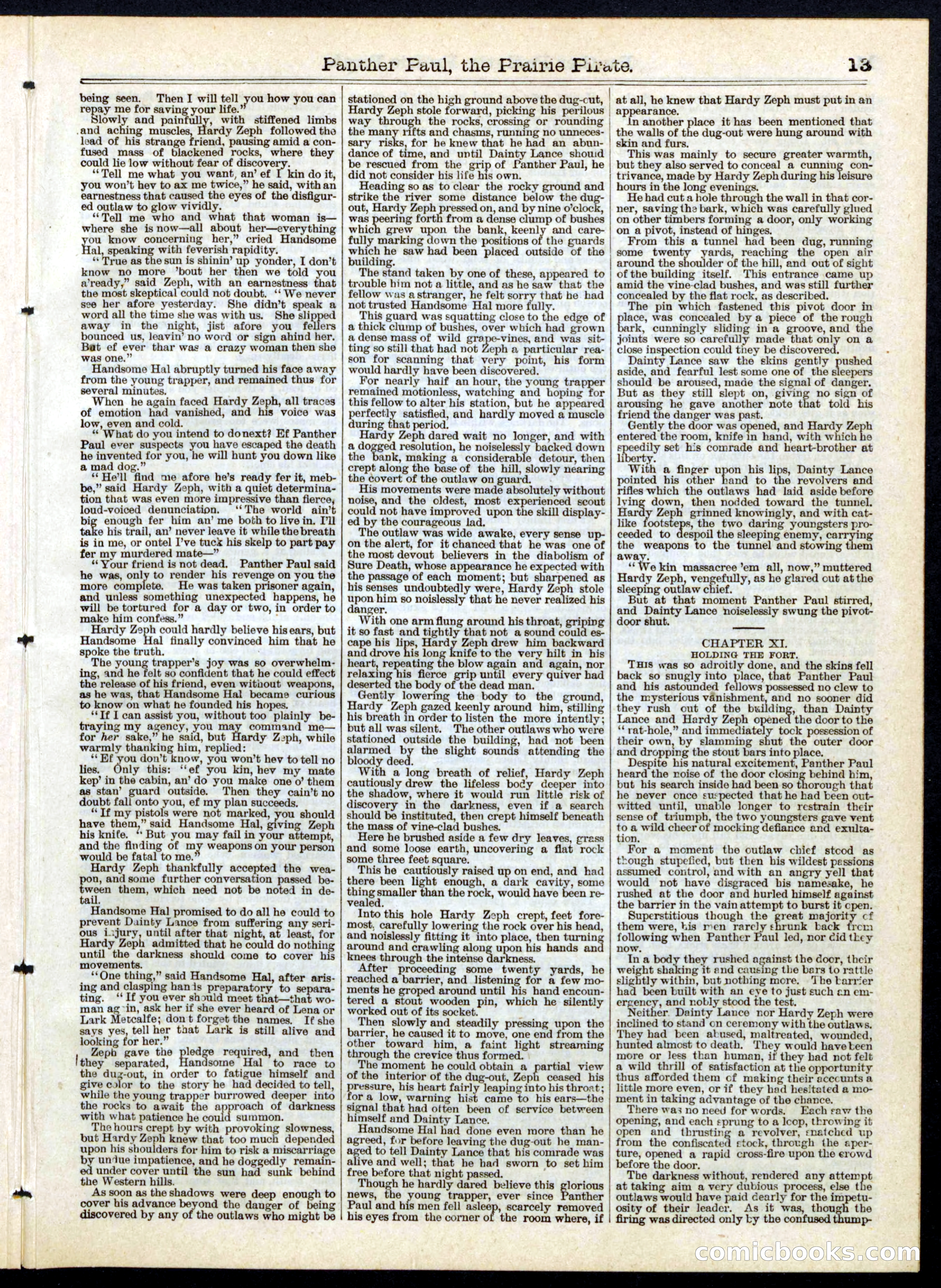 Beadle's Half Dime Library No. 151 — page 13 of 16