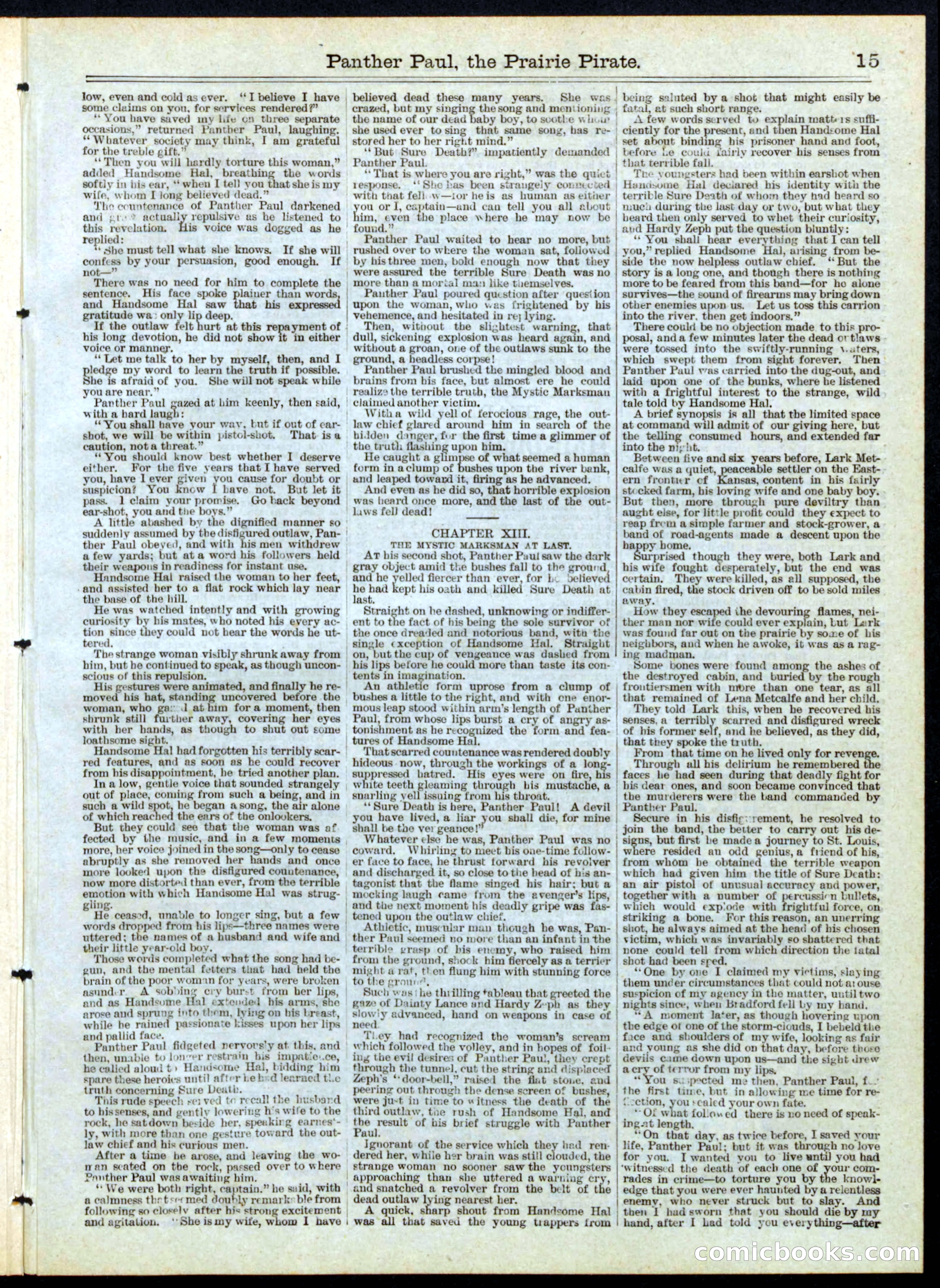 Beadle's Half Dime Library No. 151 — page 15 of 16