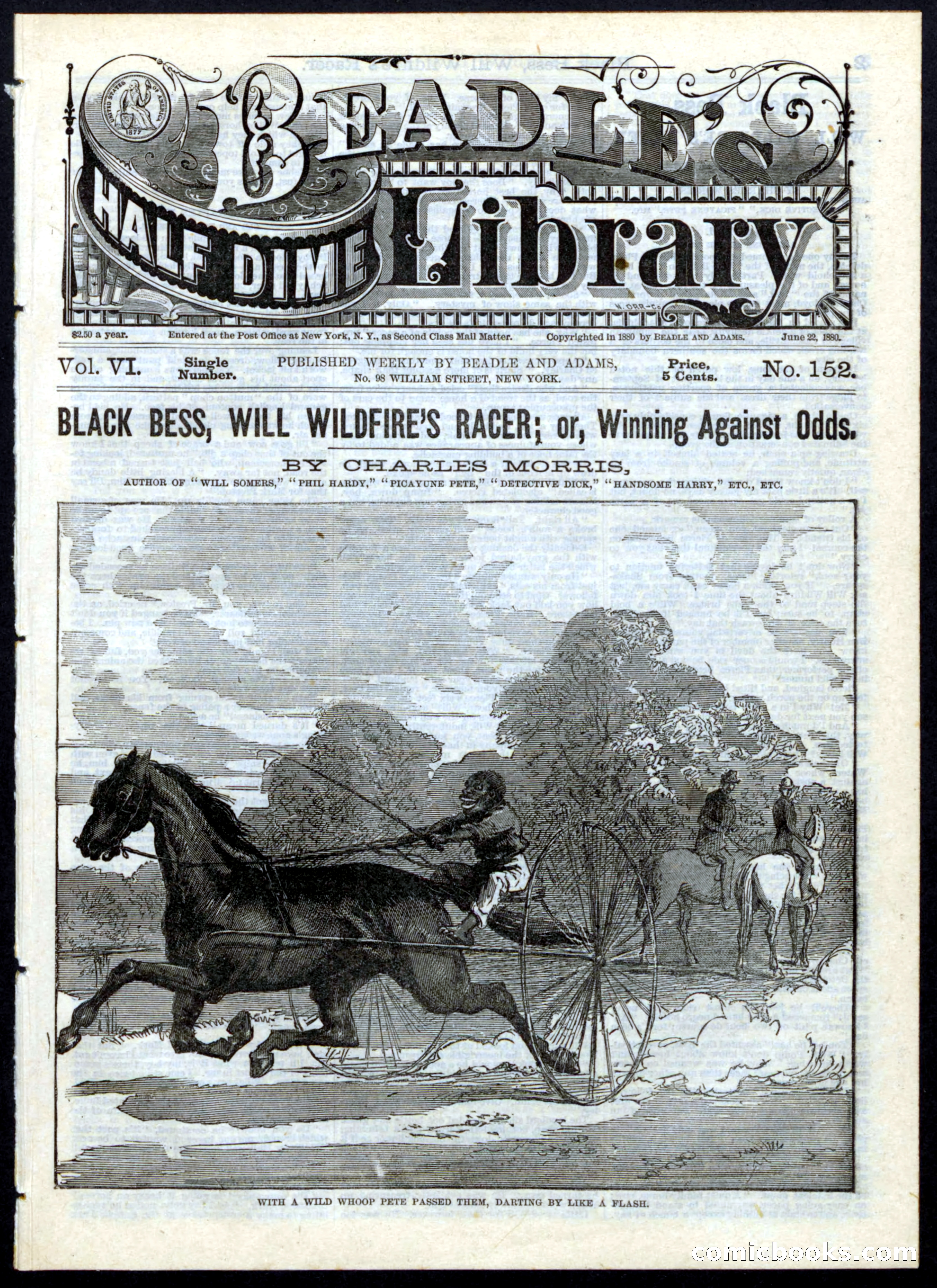 Beadle's Half Dime Library, No. 152 — page 1 of 16