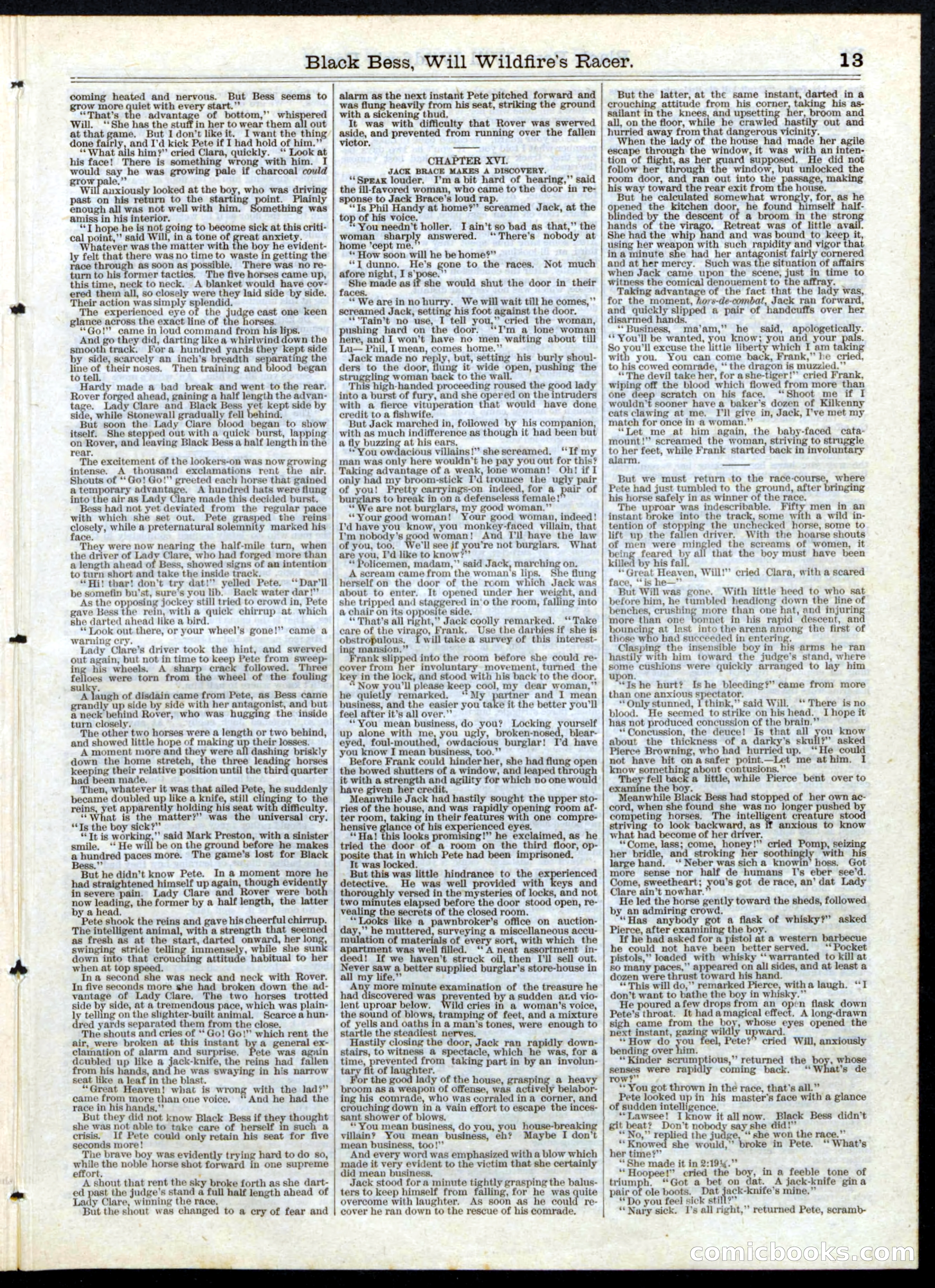 Beadle's Half Dime Library, No. 152 — page 13 of 16