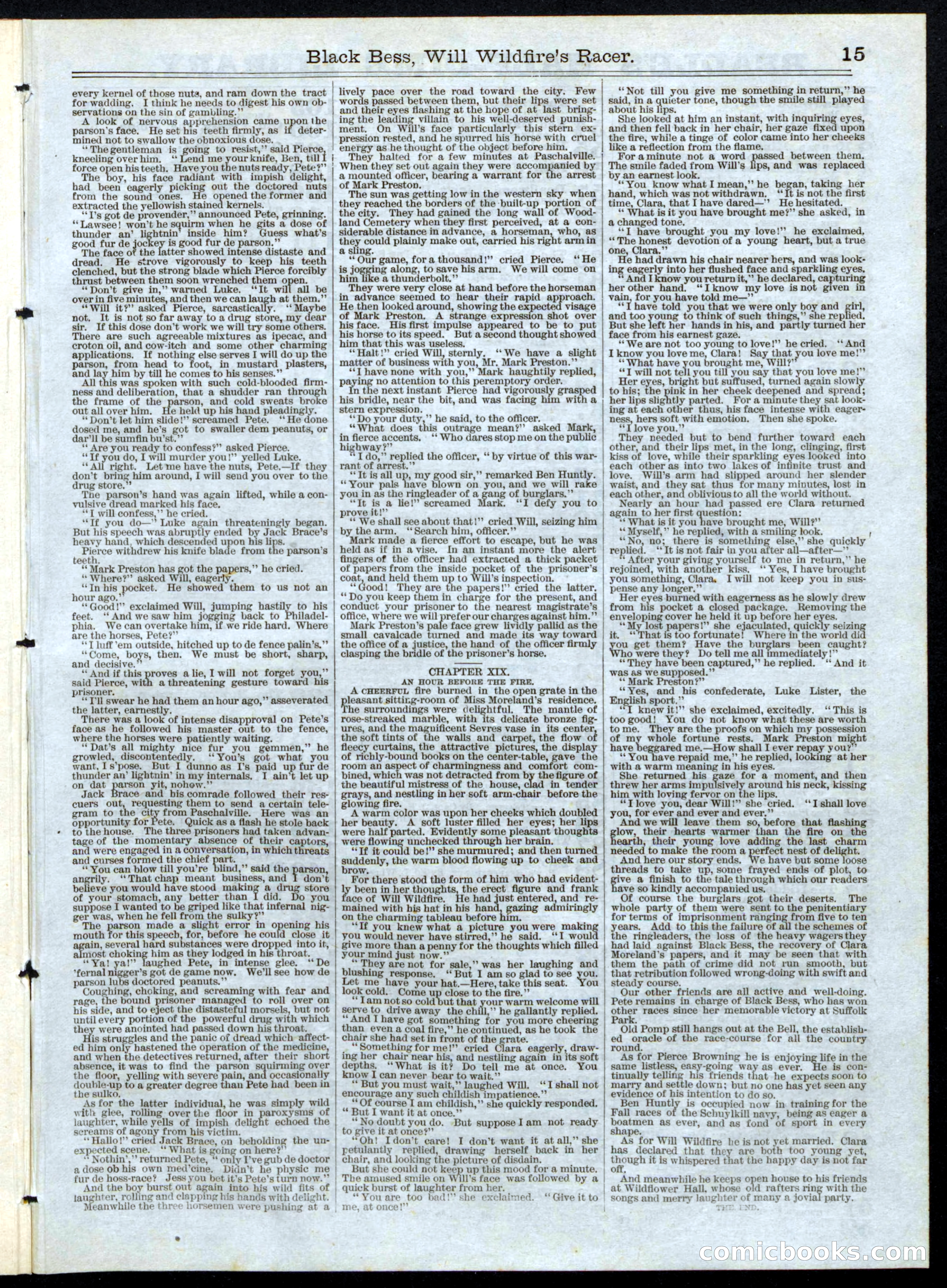 Beadle's Half Dime Library, No. 152 — page 15 of 16