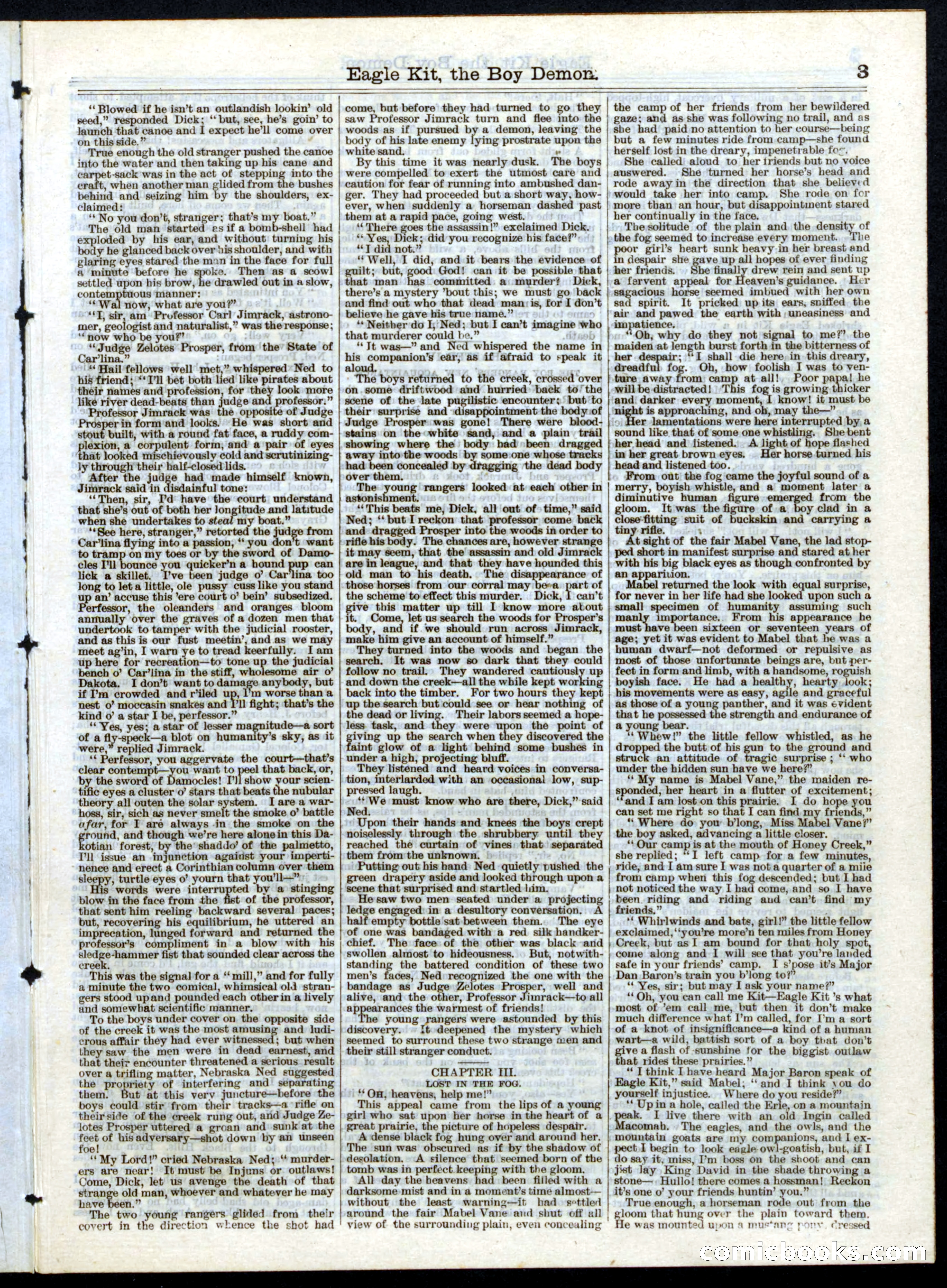Beadle's Half Dime Library No. 153 — page 3 of 16