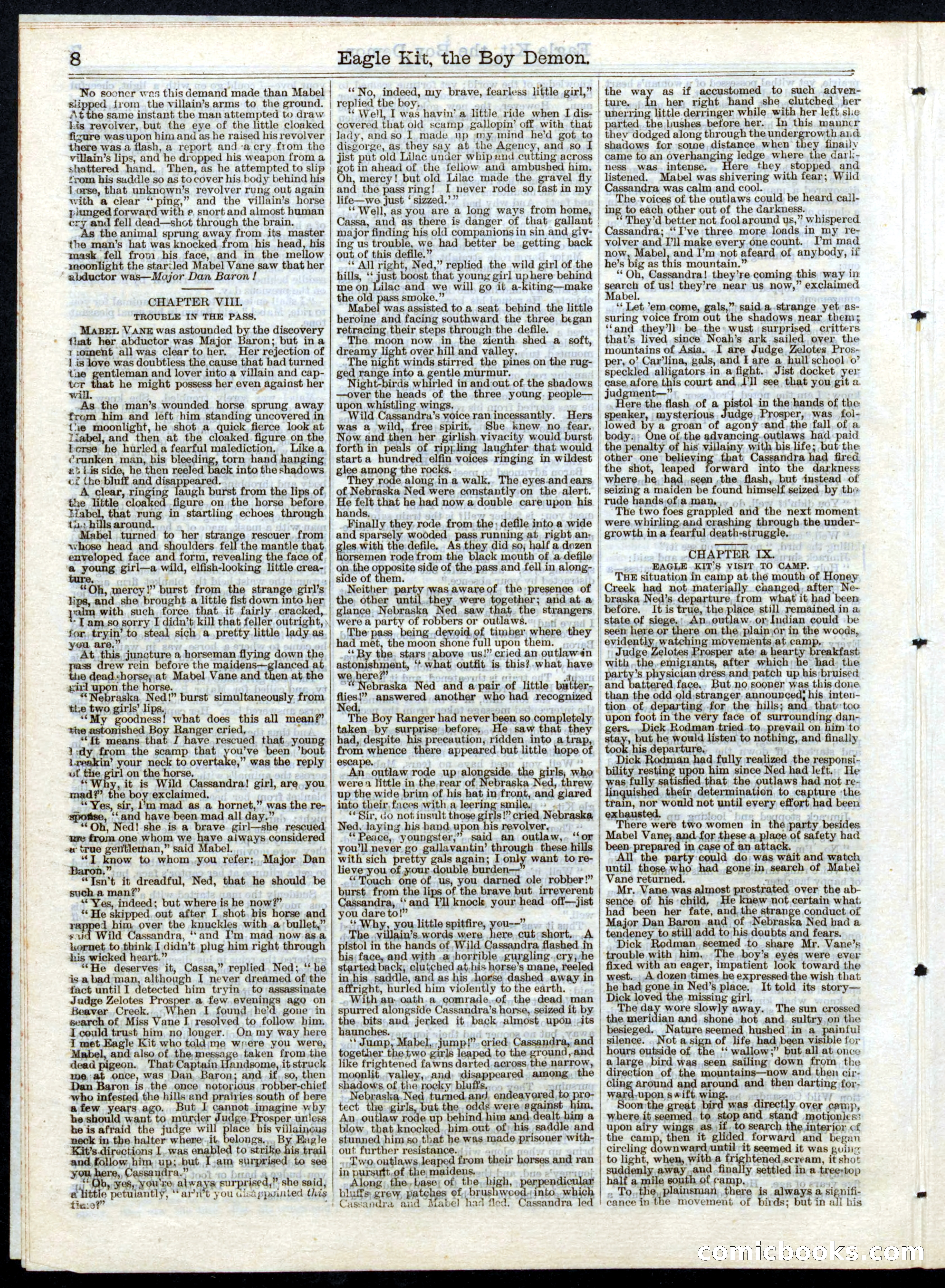 Beadle's Half Dime Library No. 153 — page 8 of 16