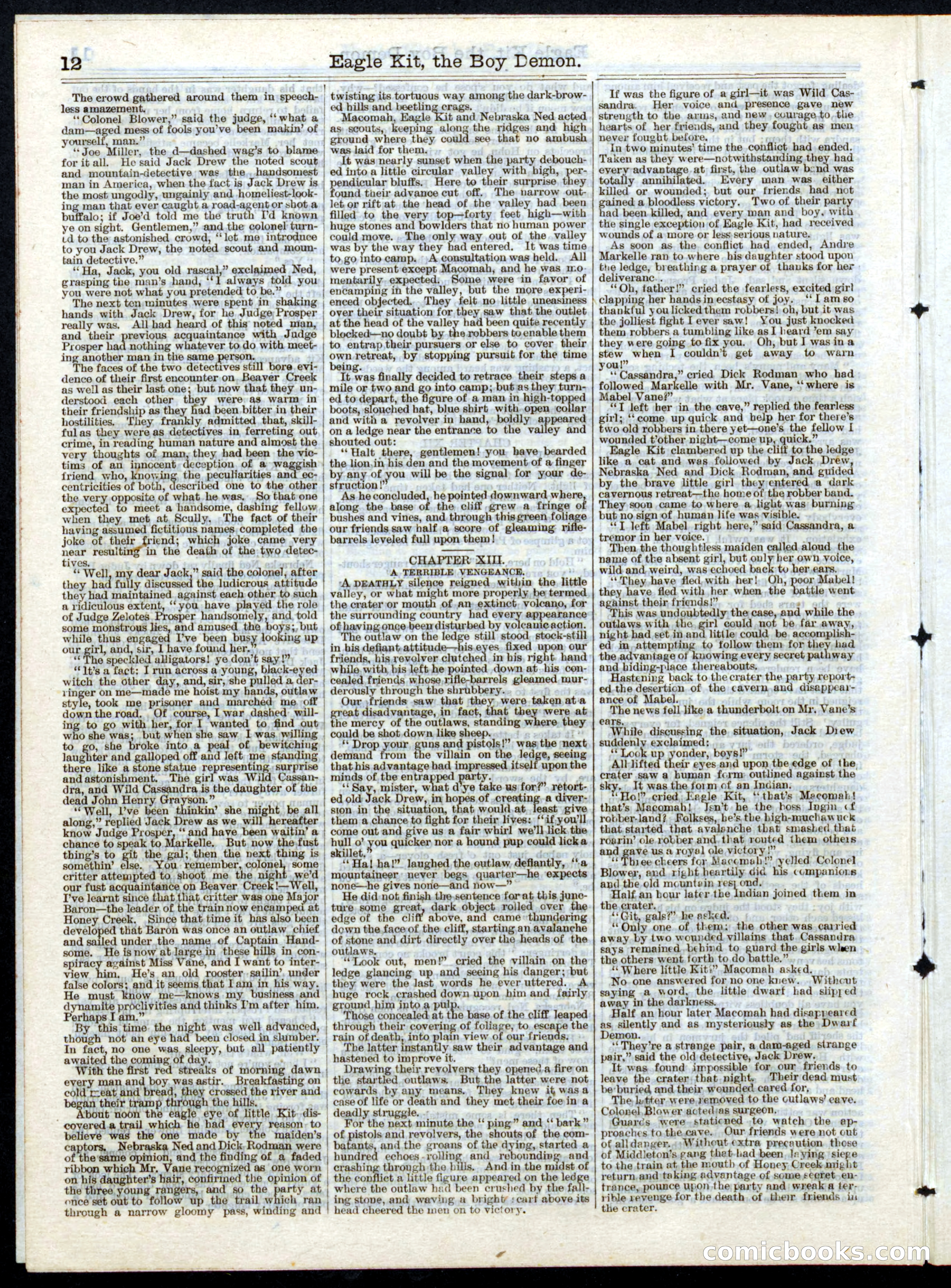 Beadle's Half Dime Library No. 153 — page 12 of 16