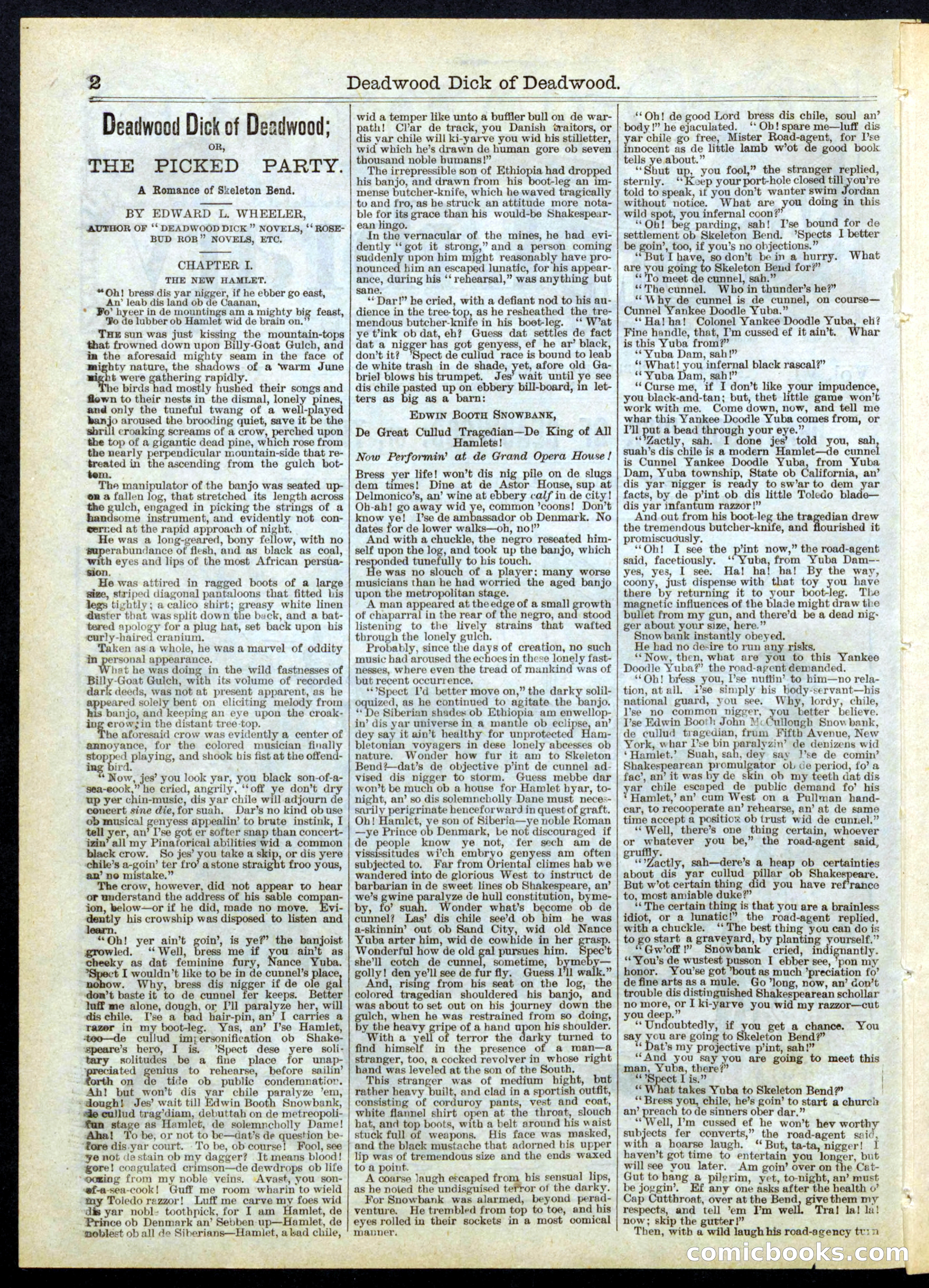 Beadle's Half Dime Library No. 156 — page 2 of 16