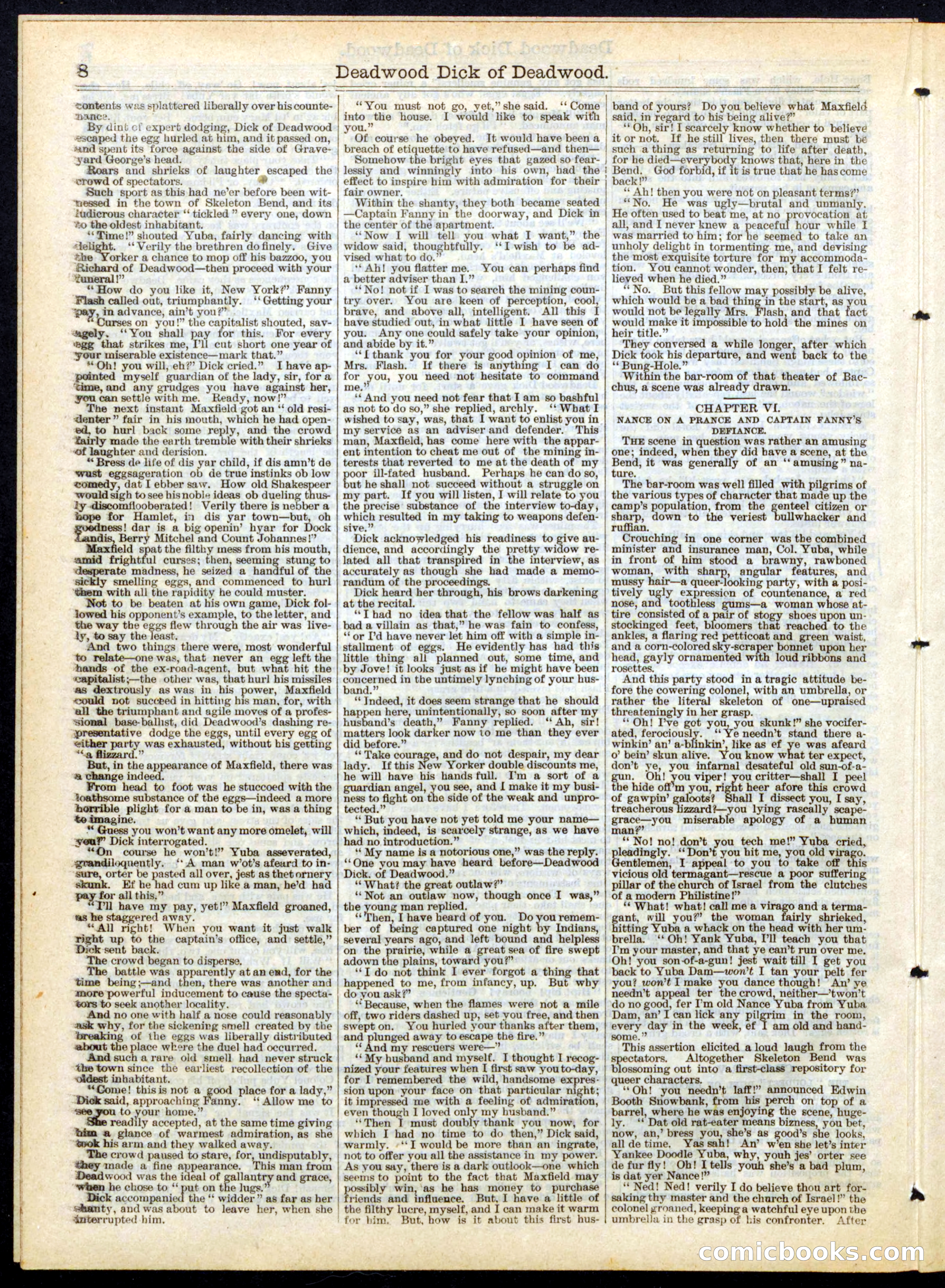 Beadle's Half Dime Library No. 156 — page 8 of 16