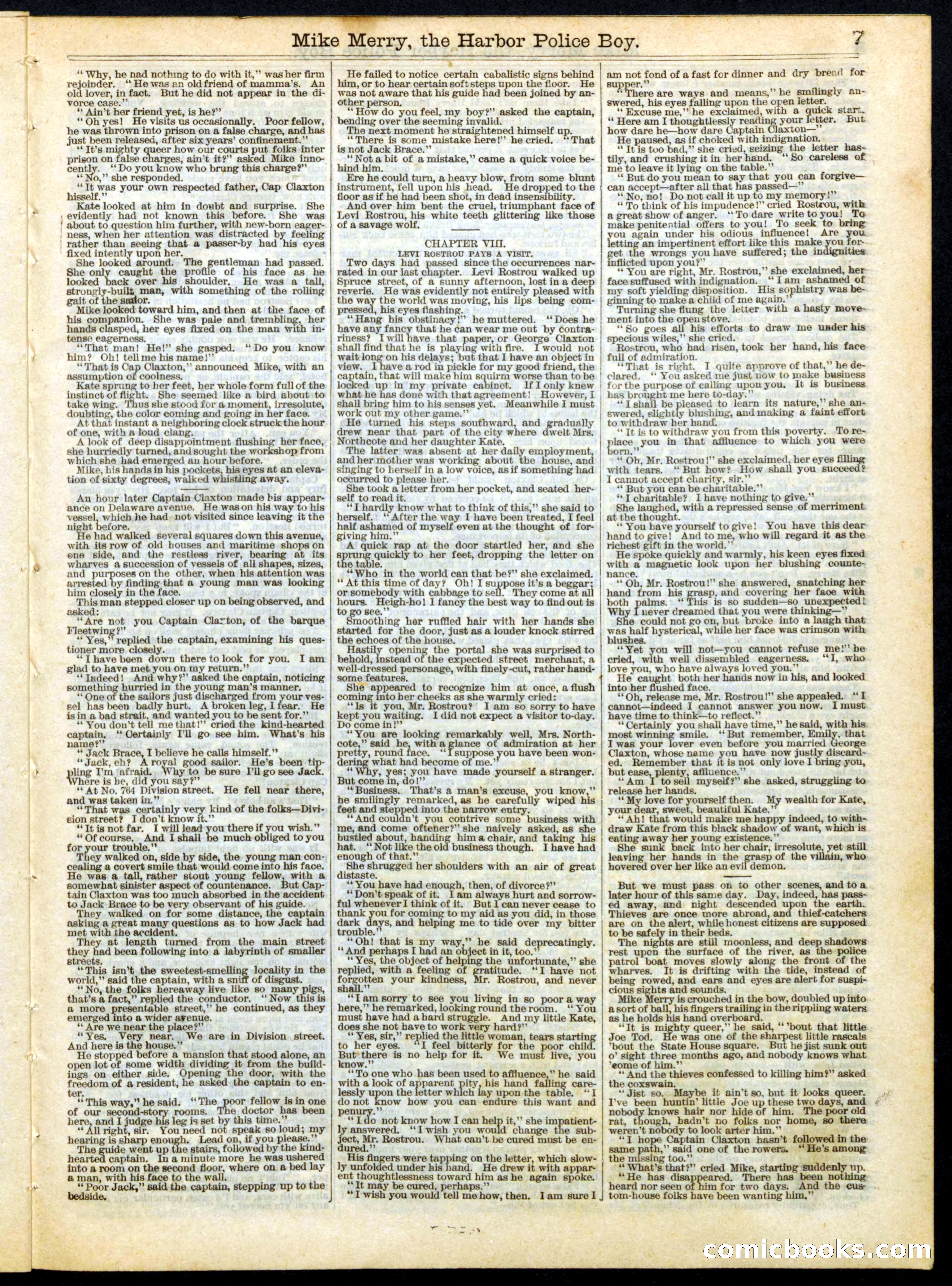 Beadle's Half Dime Library, No. 157 — page 7 of 16