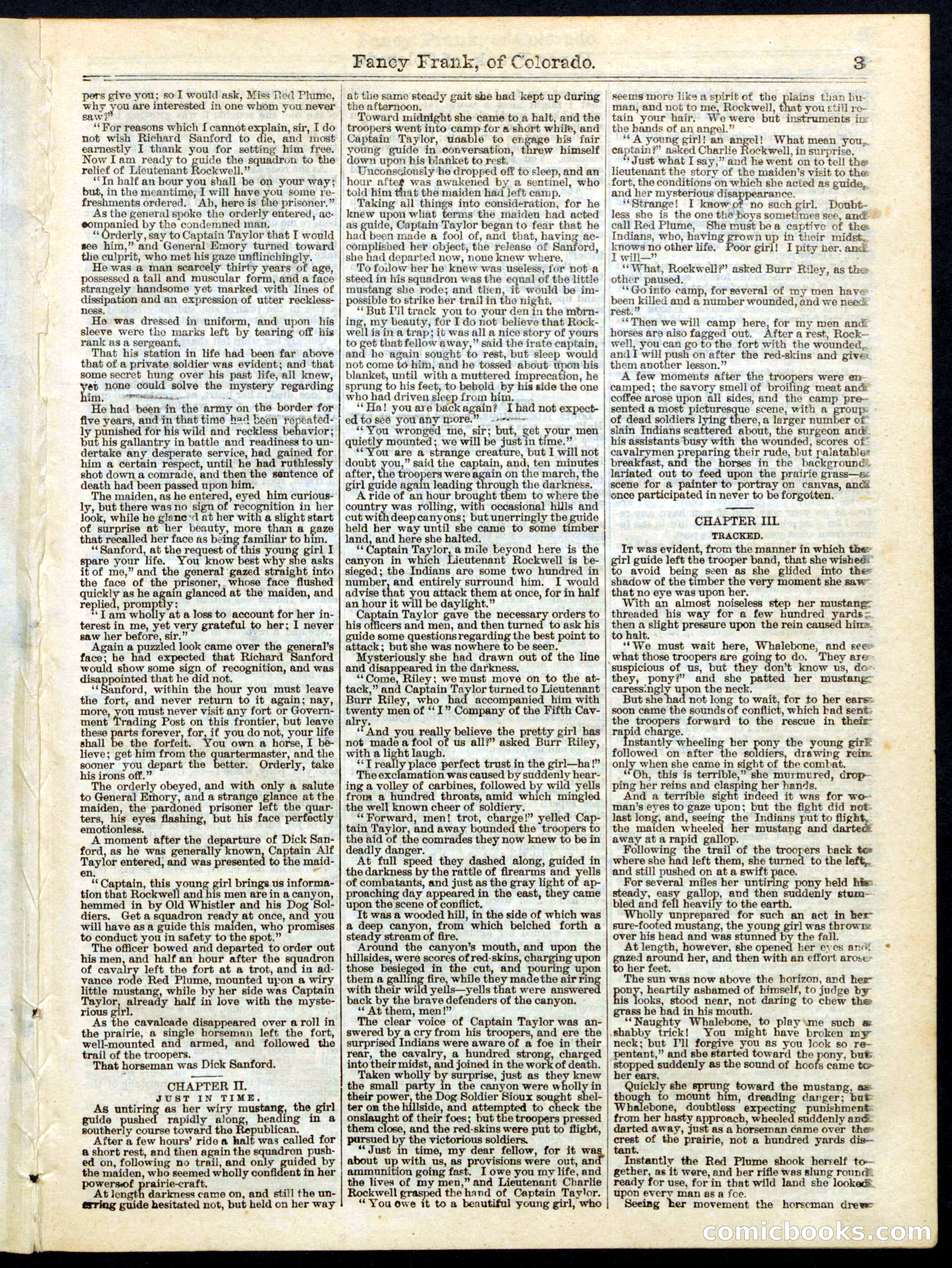 Beadle's Half Dime Library No. 158 — page 3 of 20