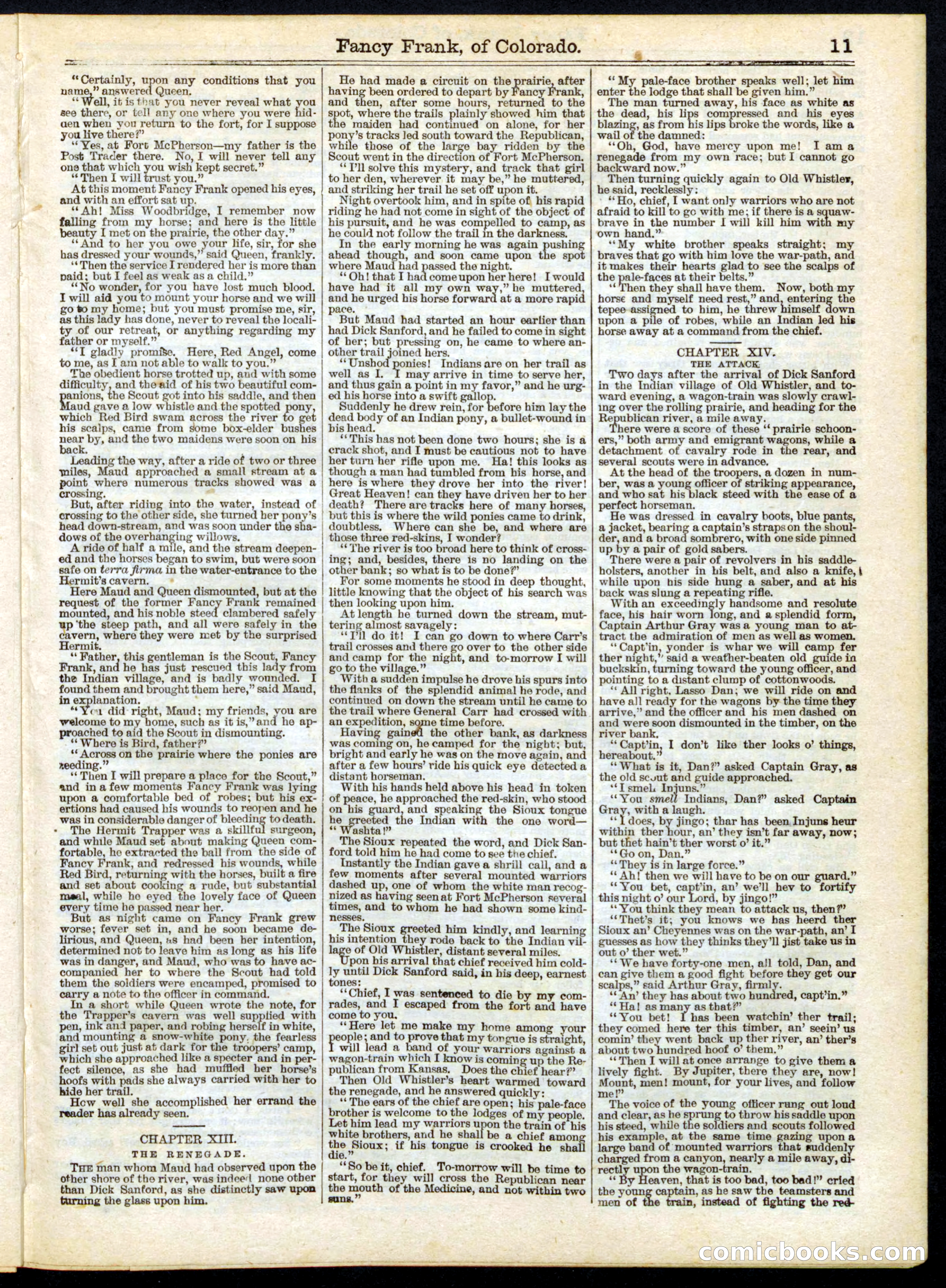 Beadle's Half Dime Library No. 158 — page 11 of 20