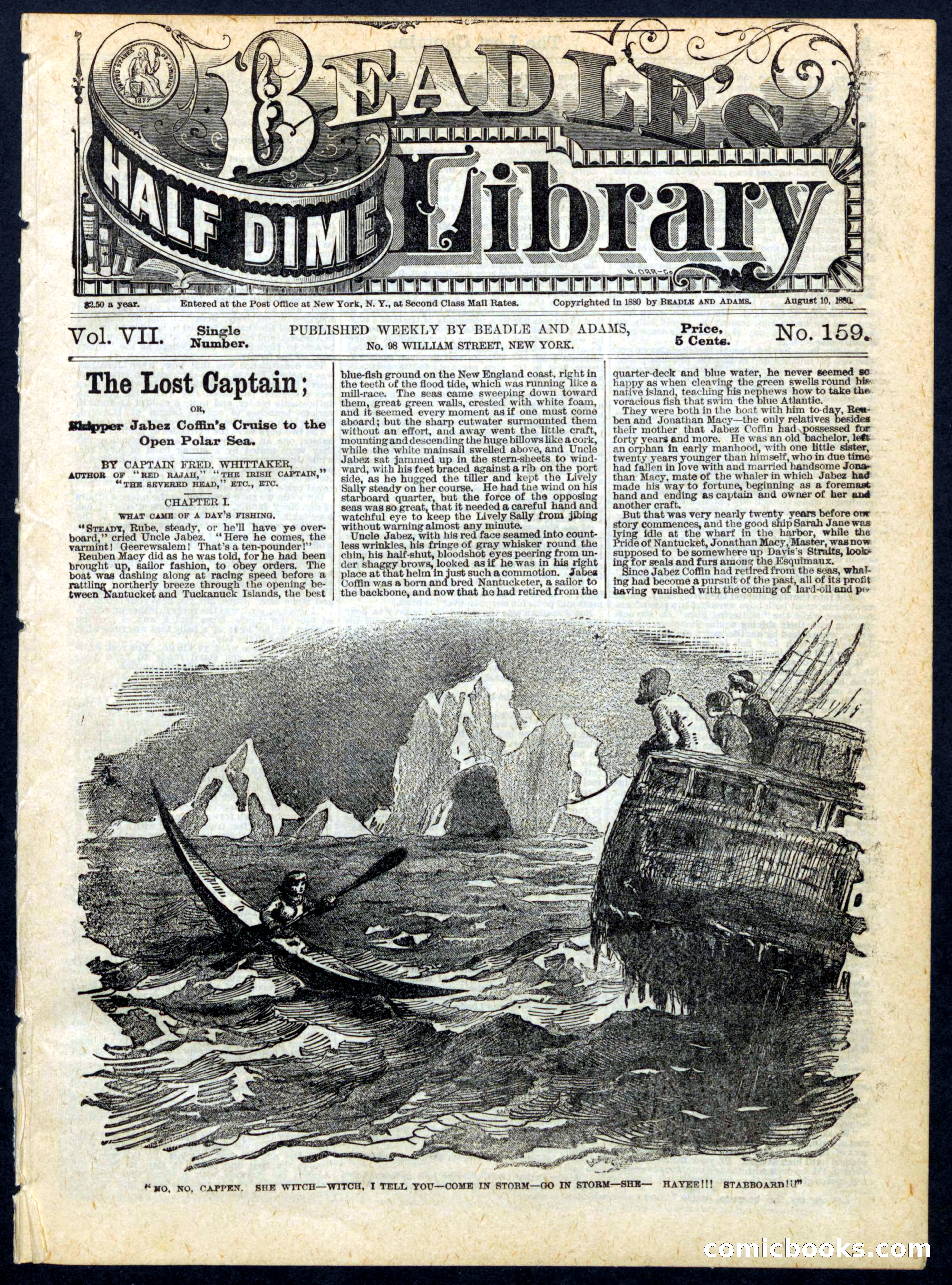 Beadle's Half Dime Library, No. 159 — page 1 of 20