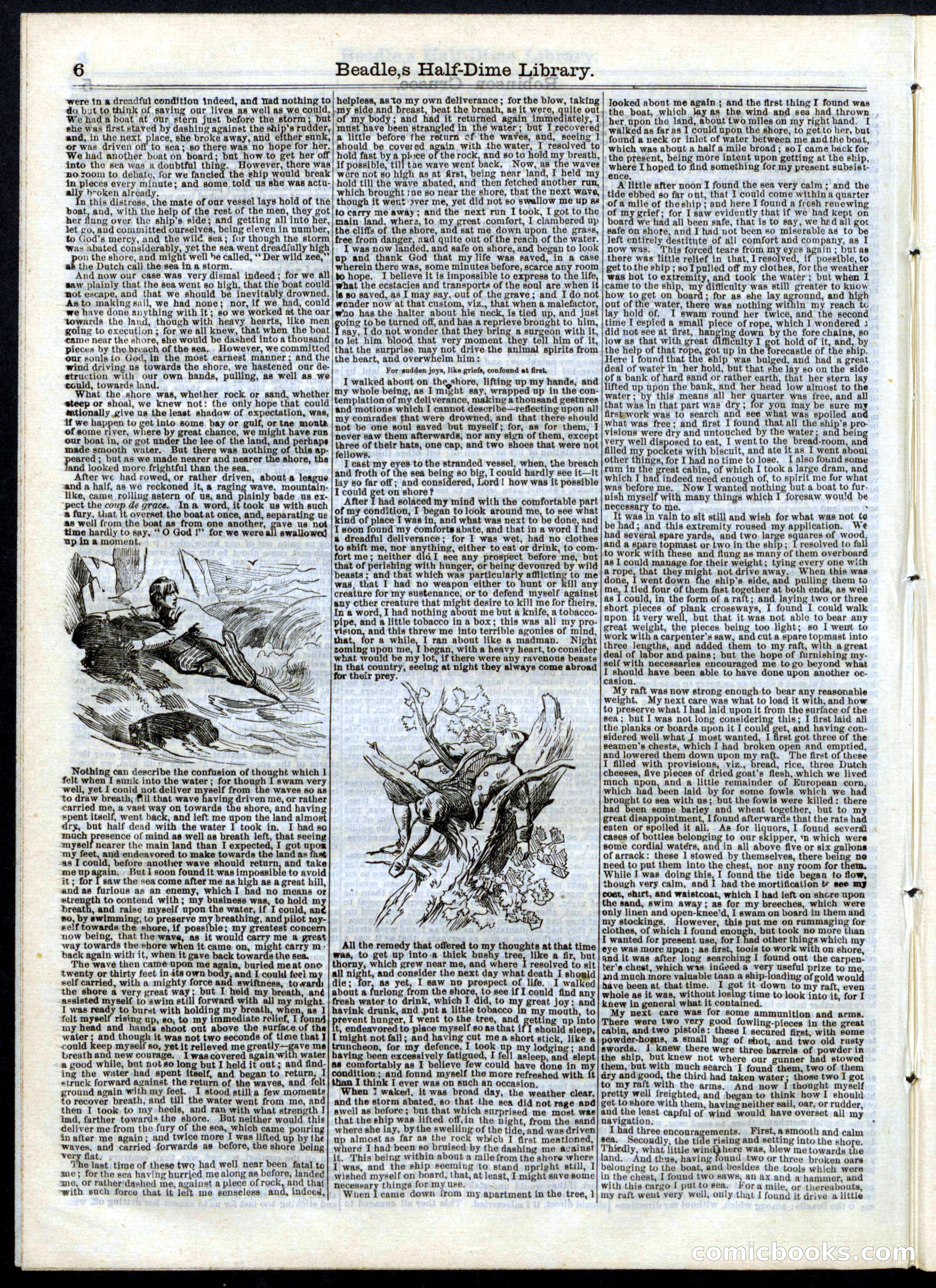 Beadle's Half Dime Library, No. 16 — page 6 of 32
