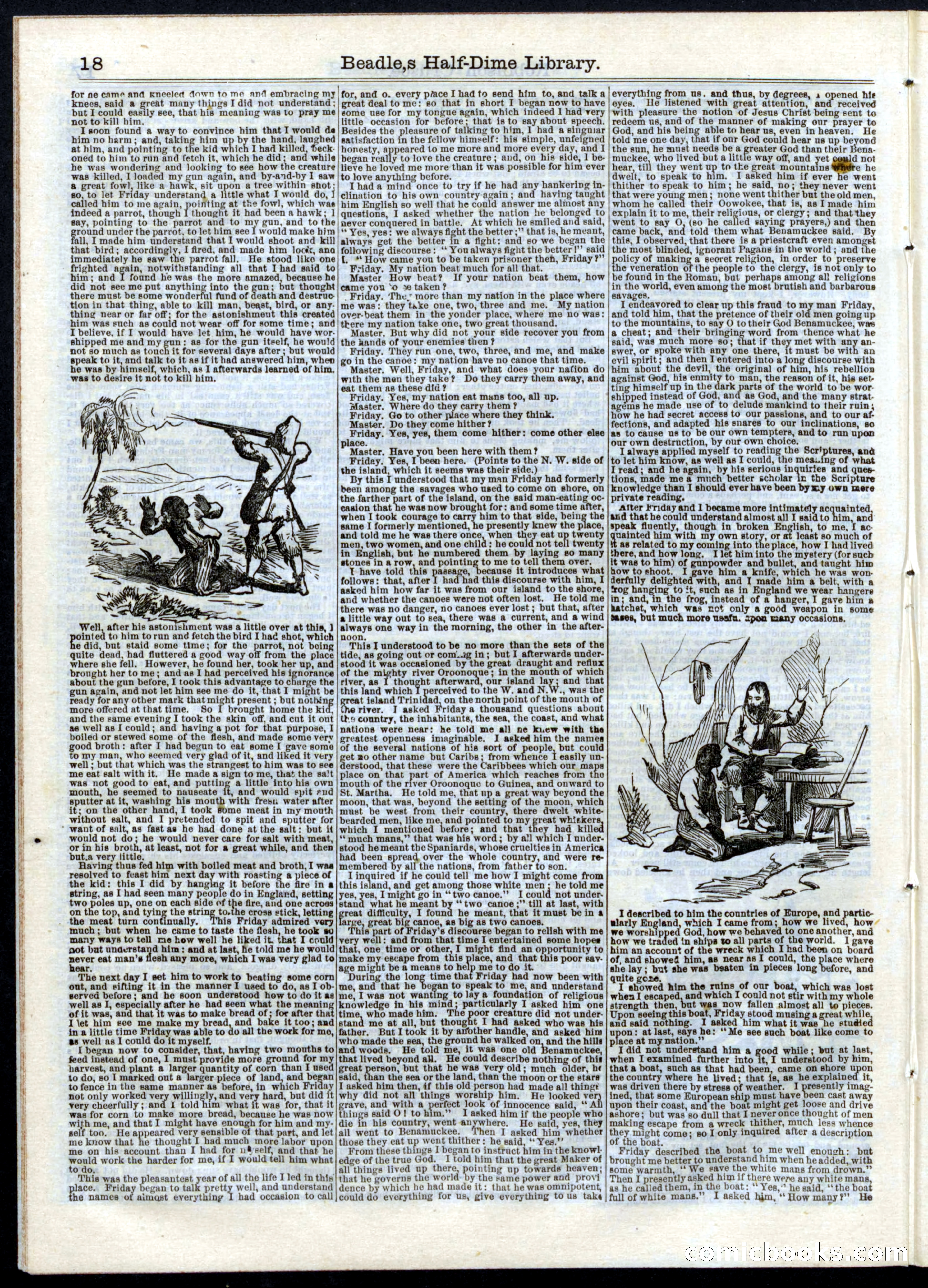 Beadle's Half Dime Library, No. 16 — page 18 of 32