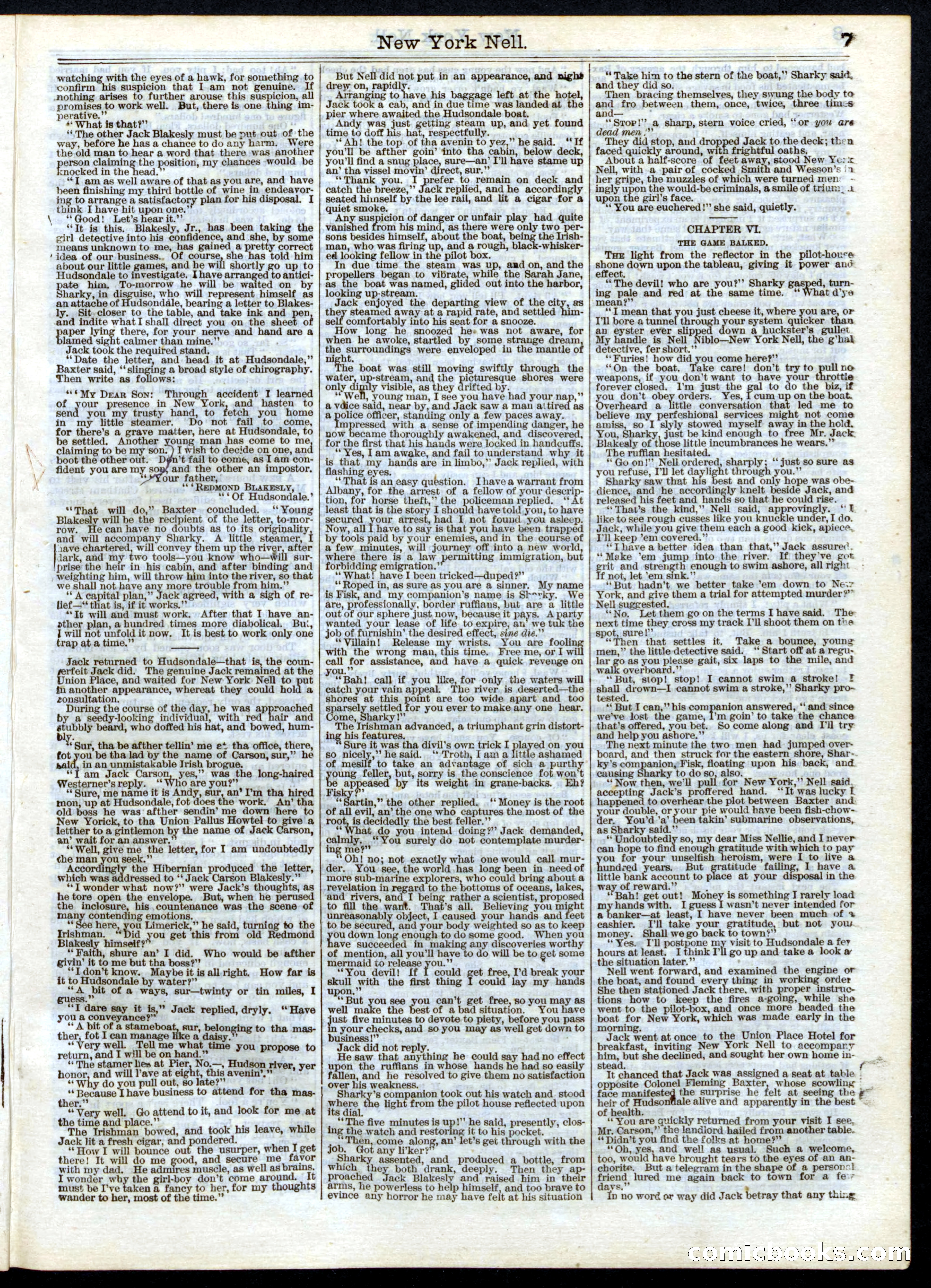 Beadle's Half Dime Library No. 161 — page 7 of 16