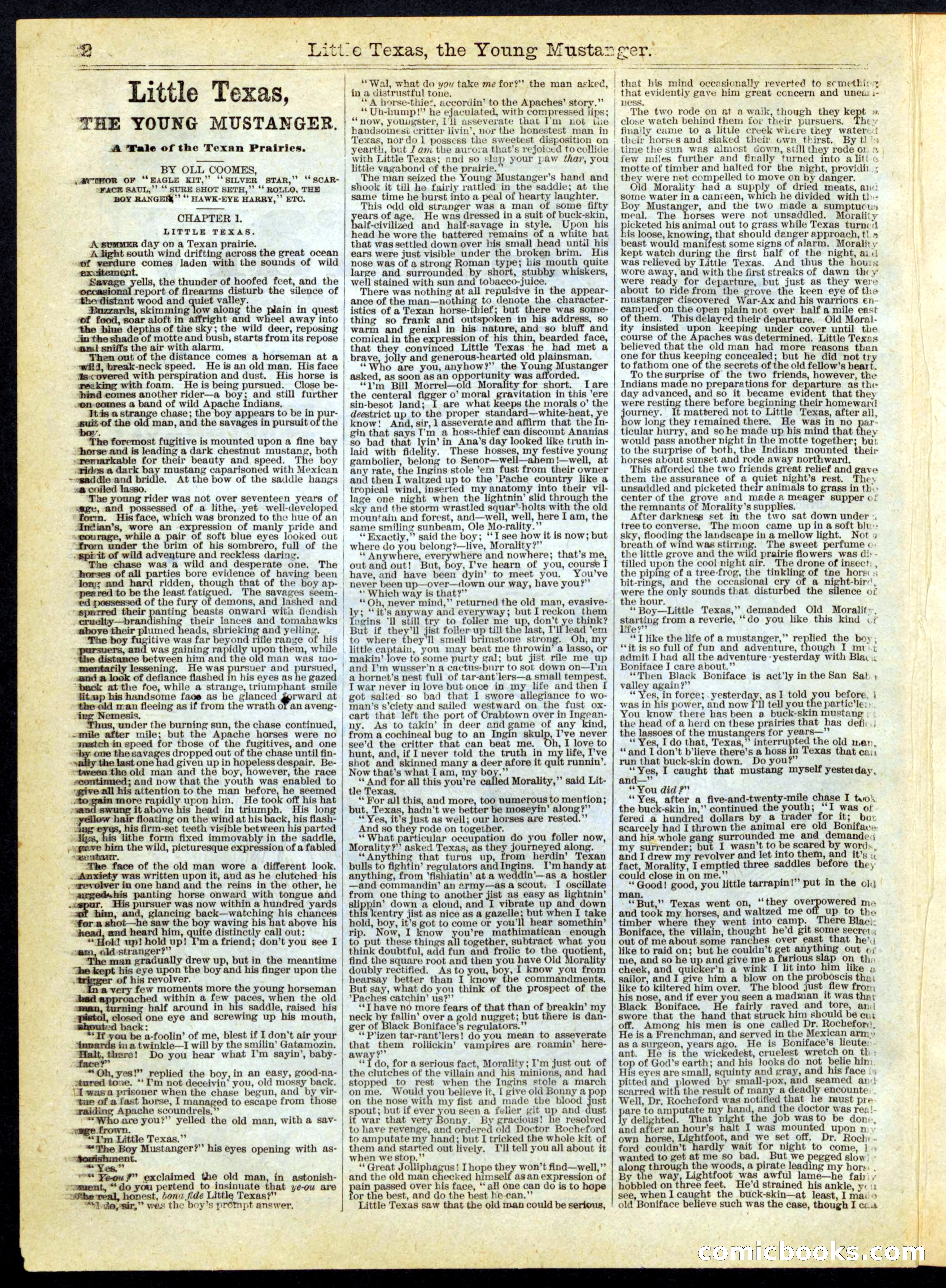Beadle's Half Dime Library No. 163 — page 2 of 24